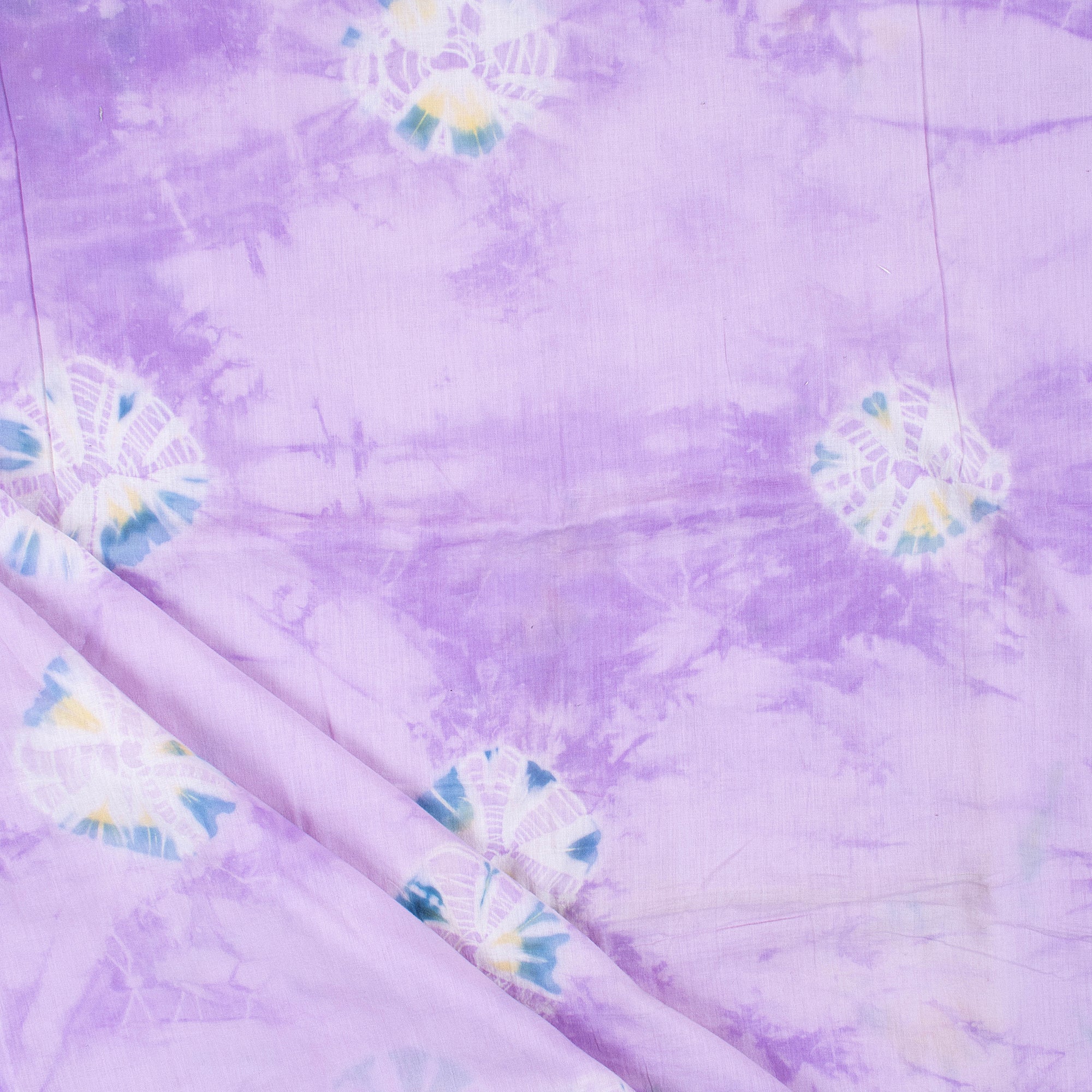 Handmade Indian Cotton Tie Dye Shibori Fabric - Image 4