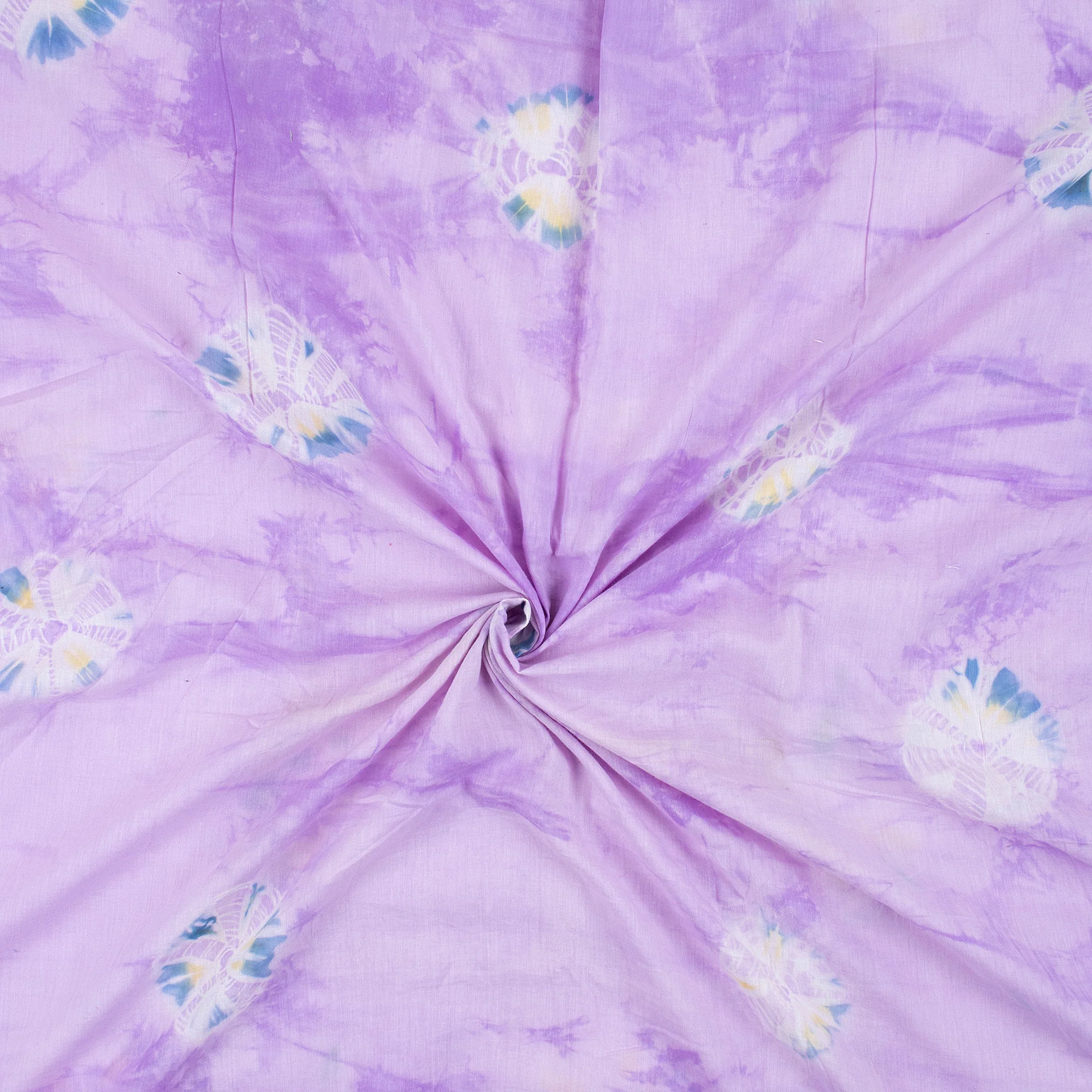 Handmade Indian Cotton Tie Dye Shibori Fabric - Image 5