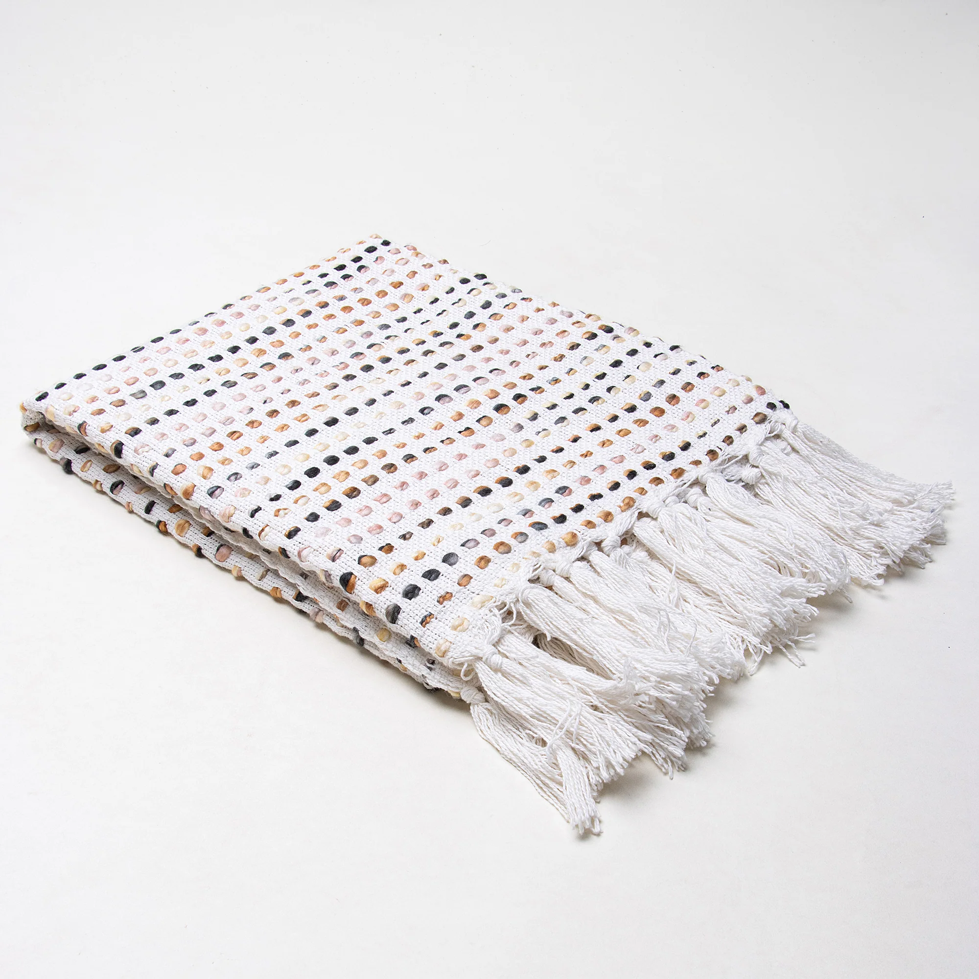Handmade Pure Cotton Woven Throw Blanket - Image 5