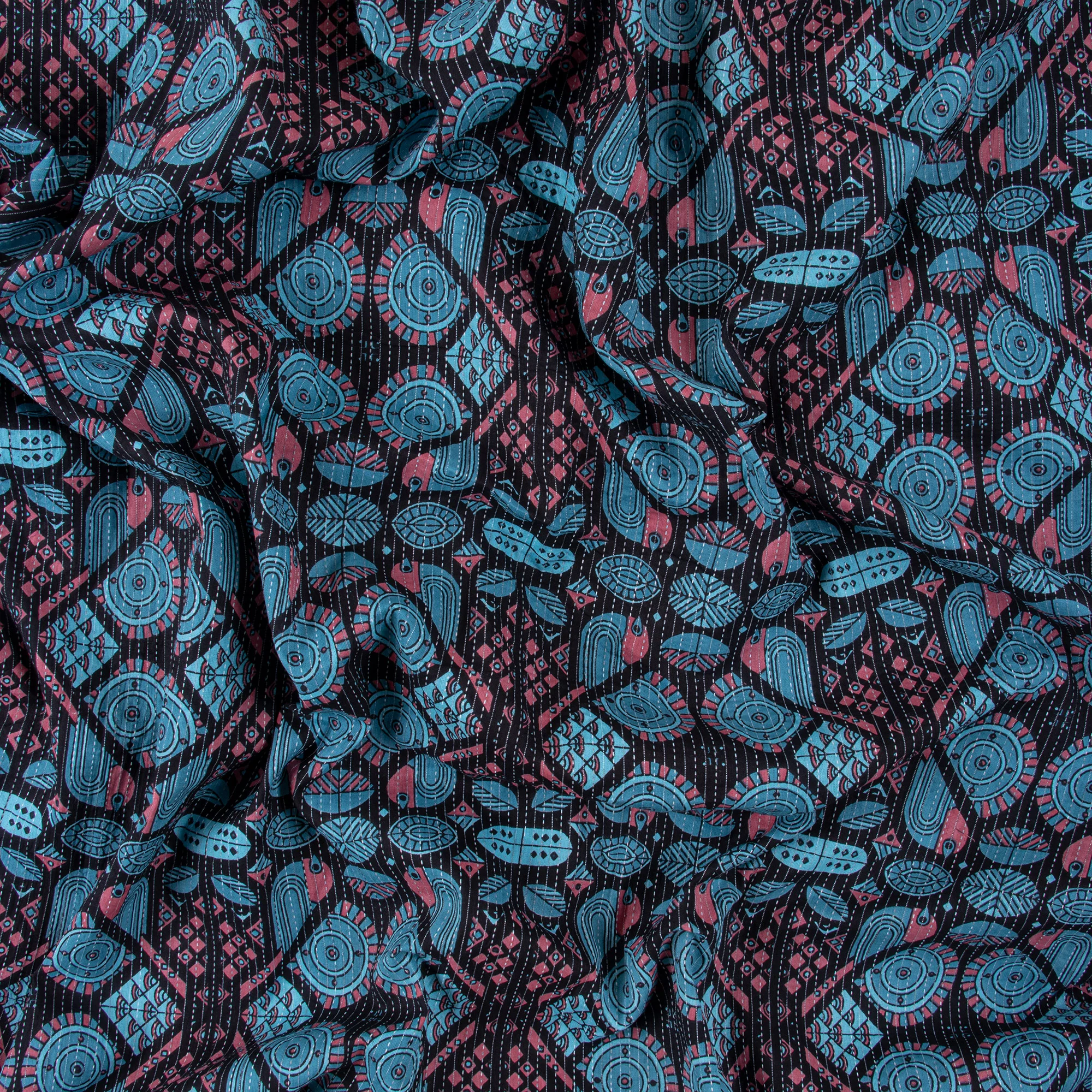 Eco-Friendly Hand Block Printed Dress Material Cotton Fabric Cloth - Image 3