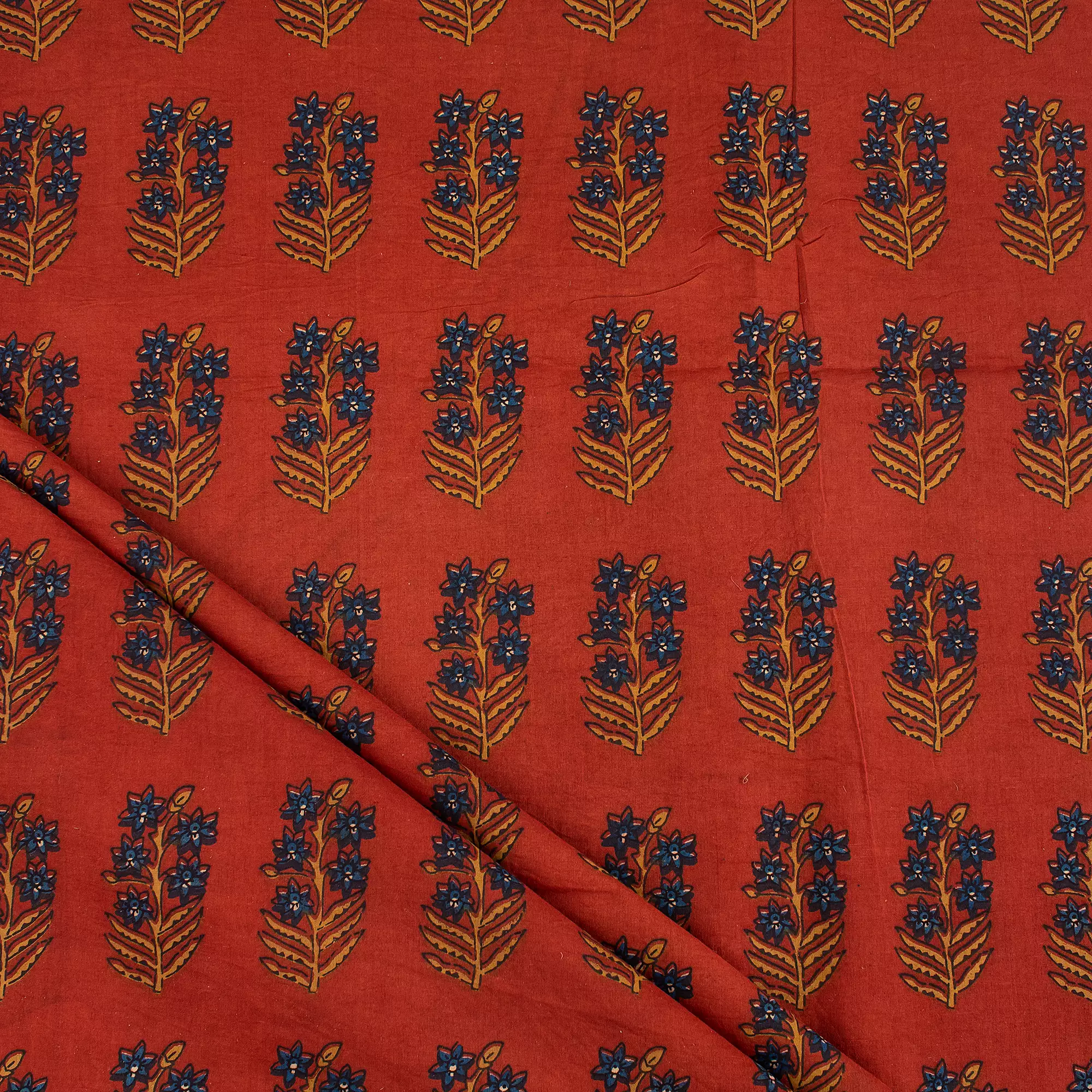 Handmade Floral Bagru Printed Fabric