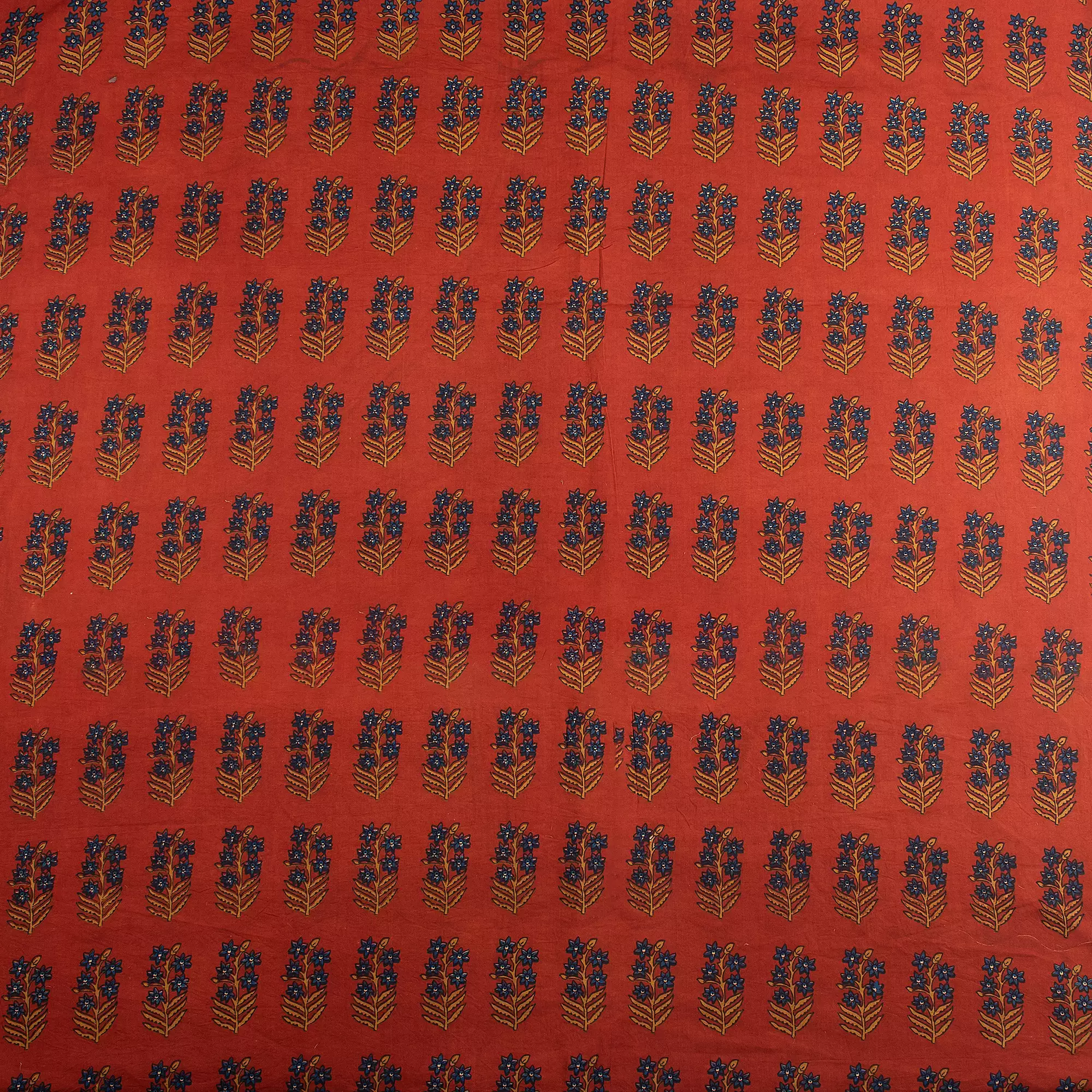Handmade Floral Bagru Printed Fabric - Image 5