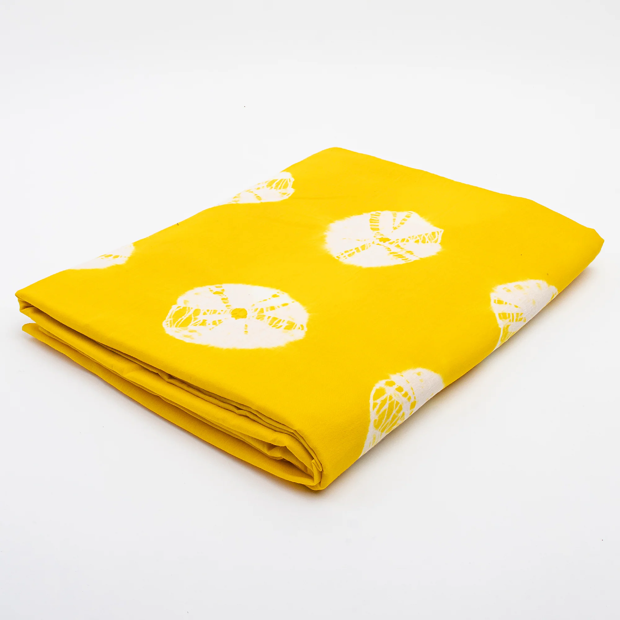 Yellow Indian Handmade Multipurpose Bandani Cotton Fabric - Image 5