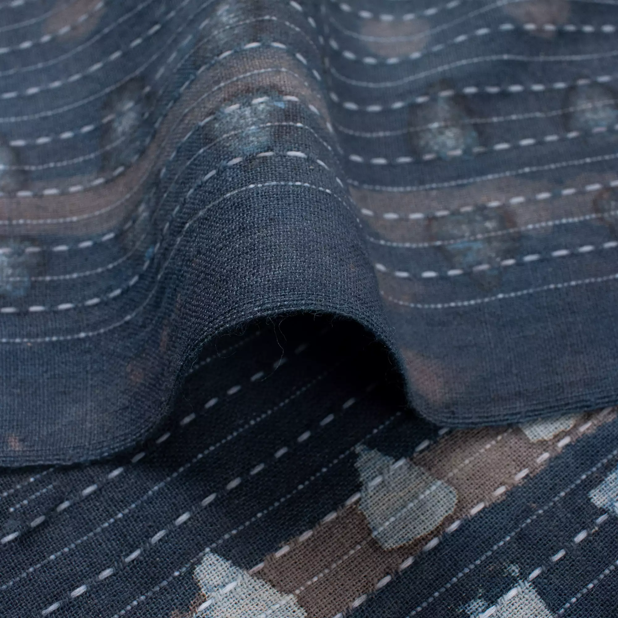 Modern Print Cotton Kantha Fabric Textile - Image 2