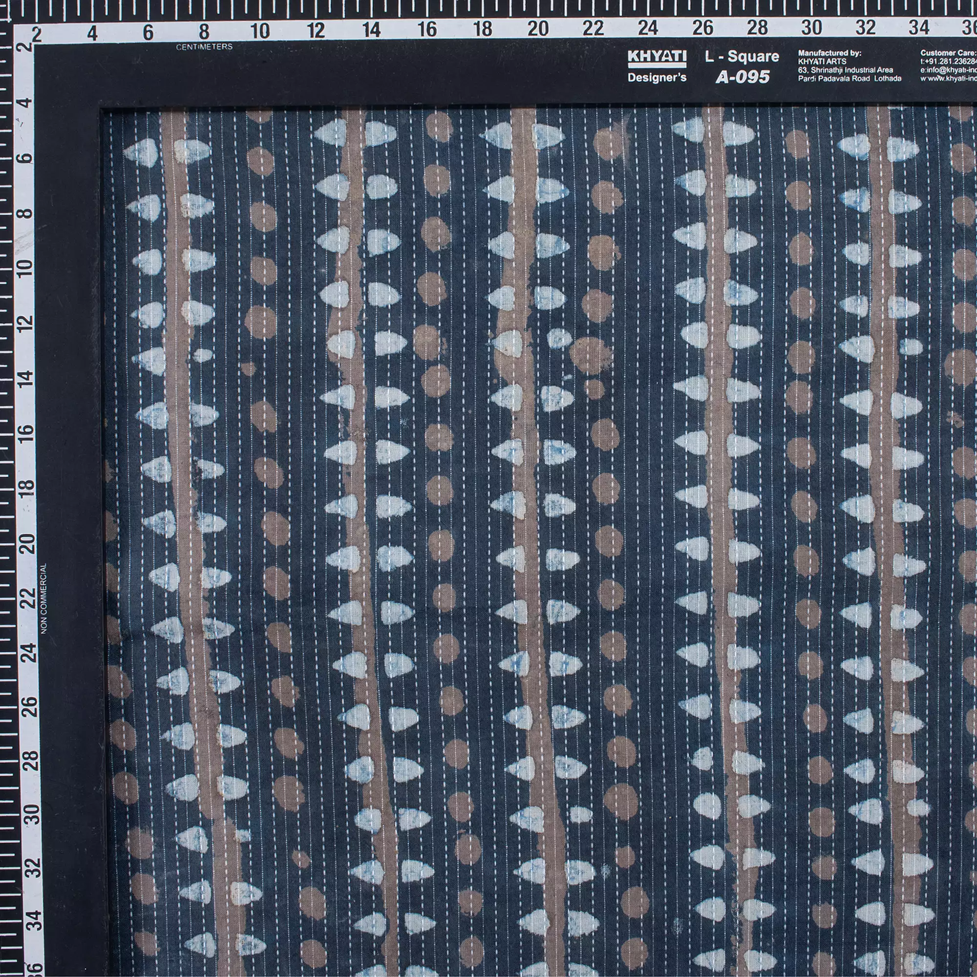 Modern Print Cotton Kantha Fabric Textile - Image 3