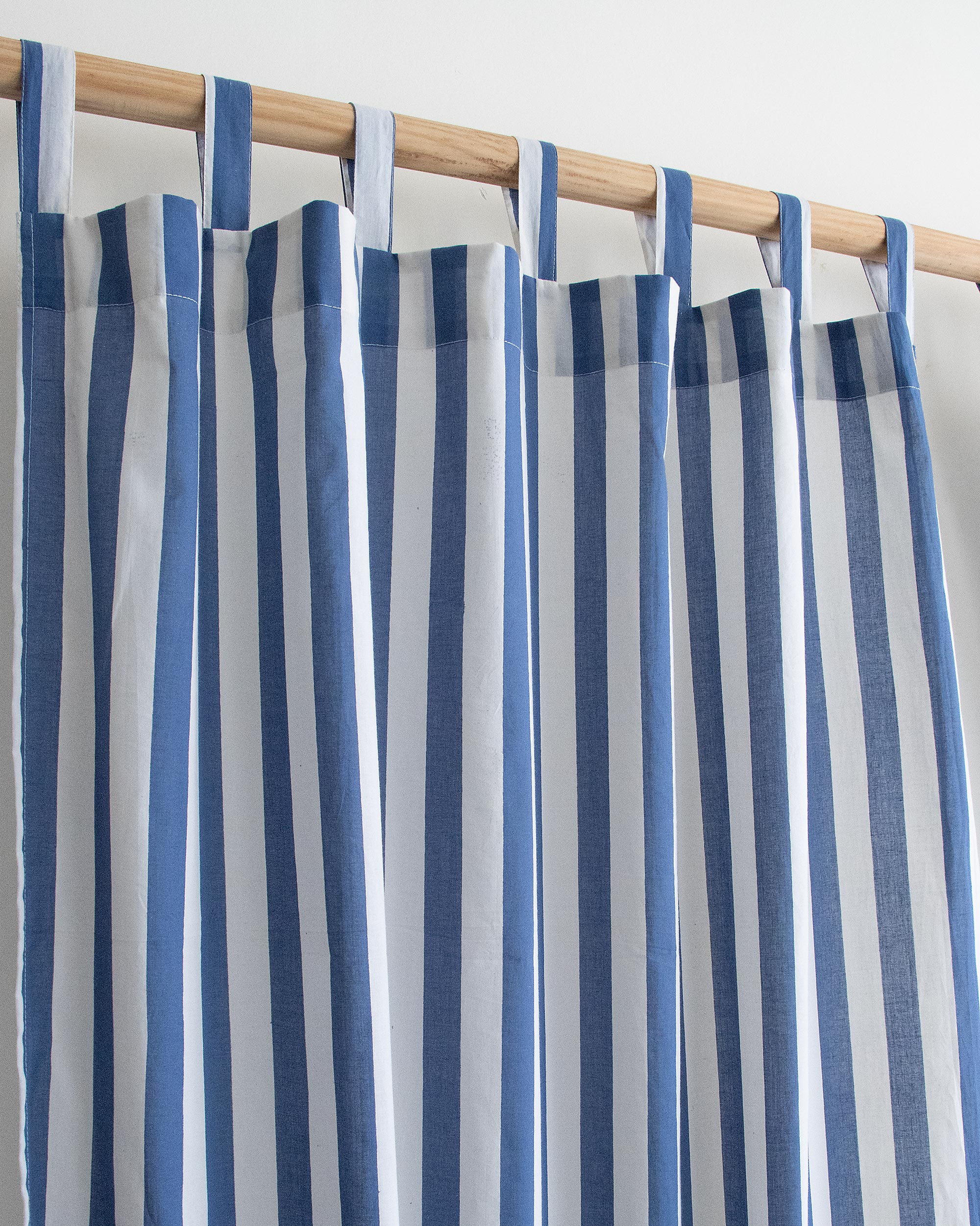 Handcrafted Striped Printed Cotton Curtains
