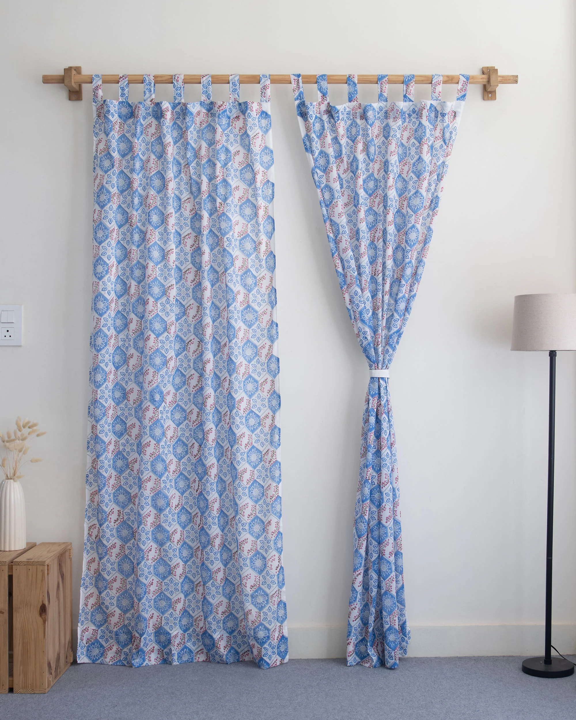 Indian Block Printed Curtains for Bedroom - Image 3