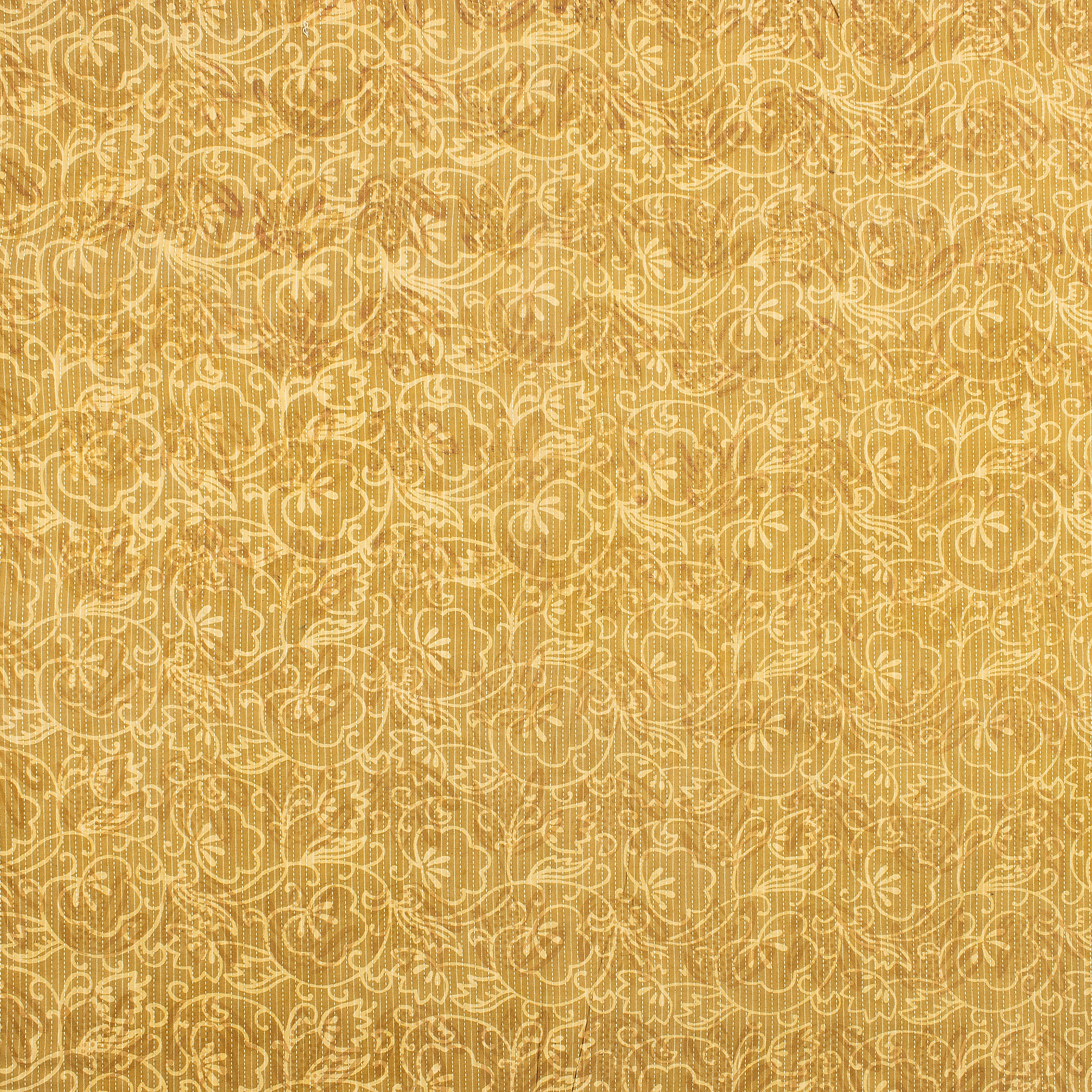 Indian Block Printed Handmade Dabu Kantha Fabric By The Yard - Image 5