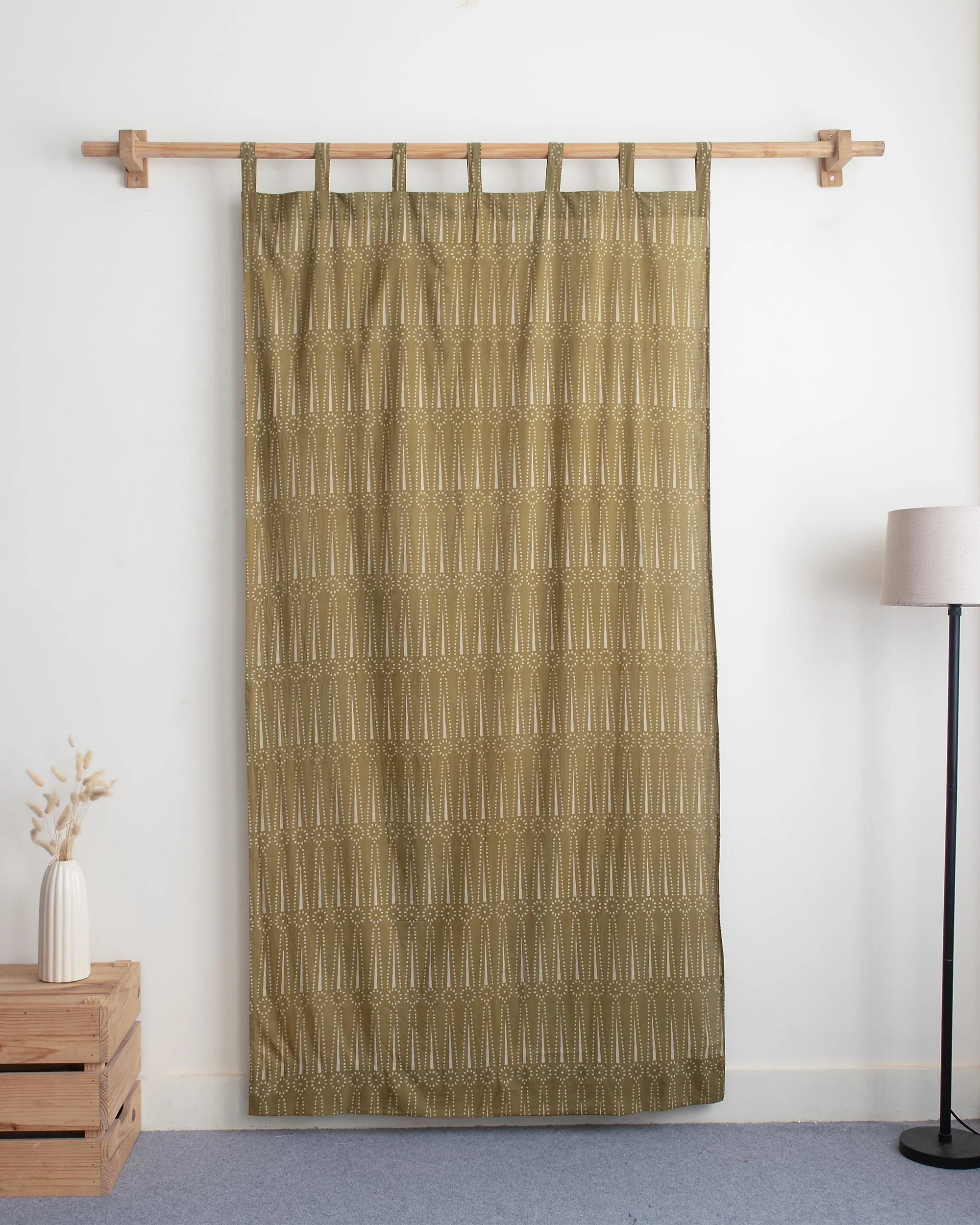 Block Printed Soft Cotton Curtains for Living Room - Image 5