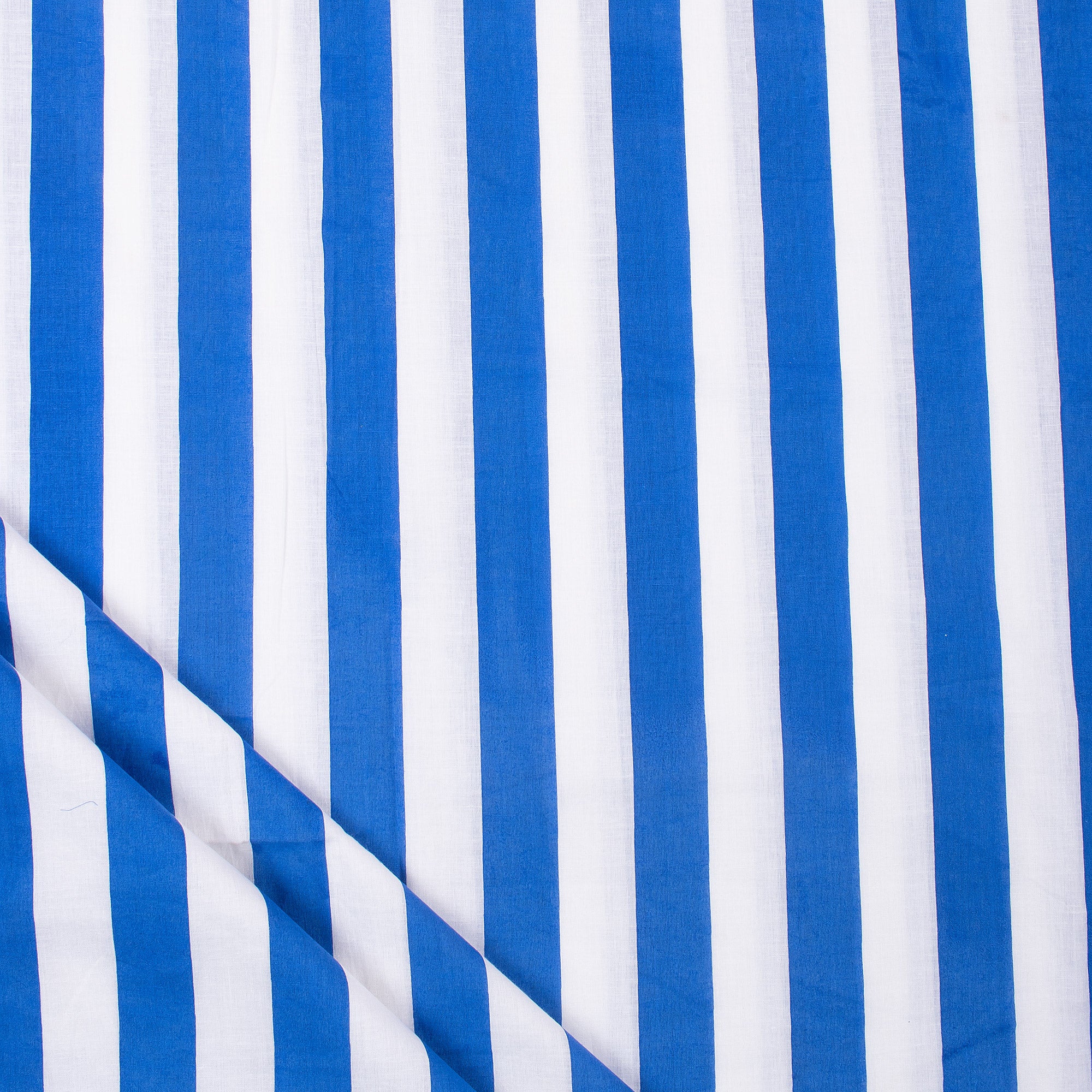 Indian Striped Organic Cotton Hand Block Print Fabric
