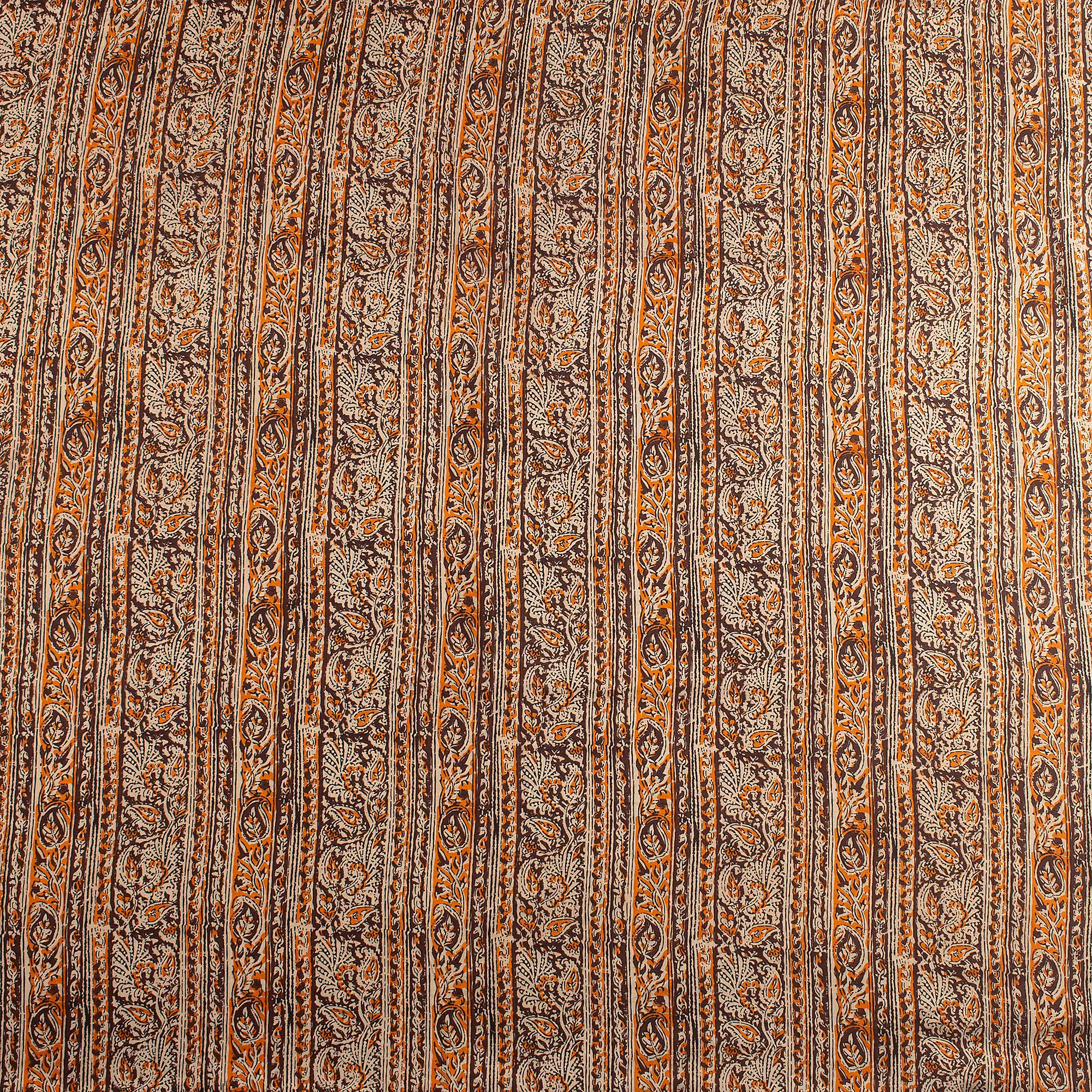 Indian Leaf Cotton Bagru Printed Fabric - Image 5