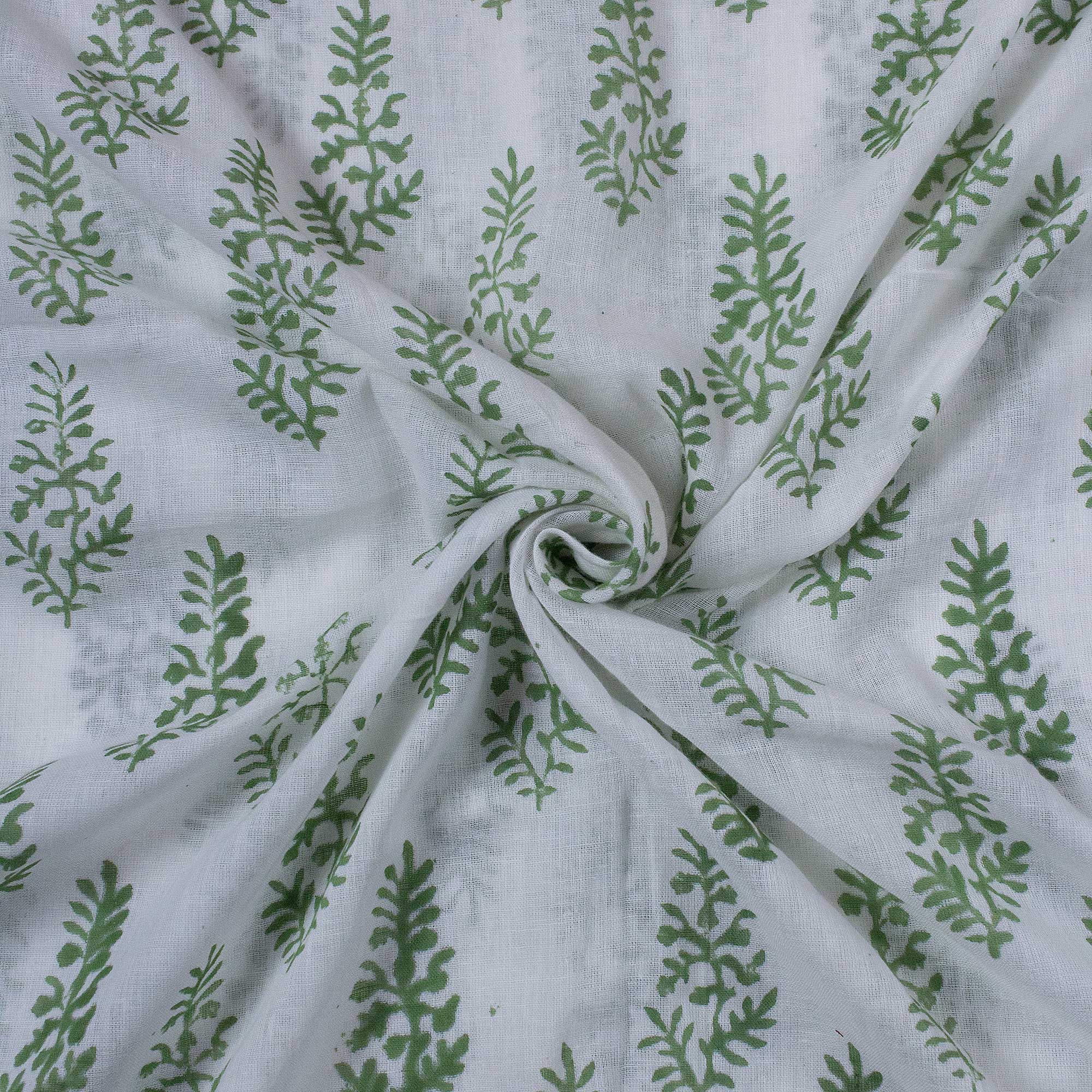 Indian Hand Block Pure Cotton Printed Voile Fabric - Image 6