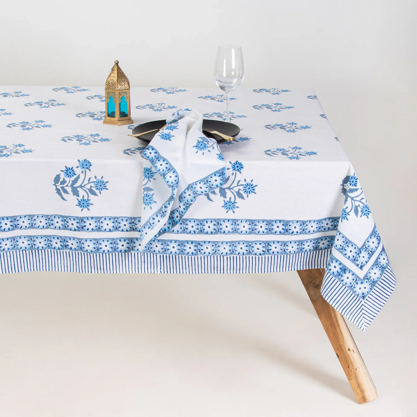 Indian Hand Block Print Dining Table Cover - Image 3