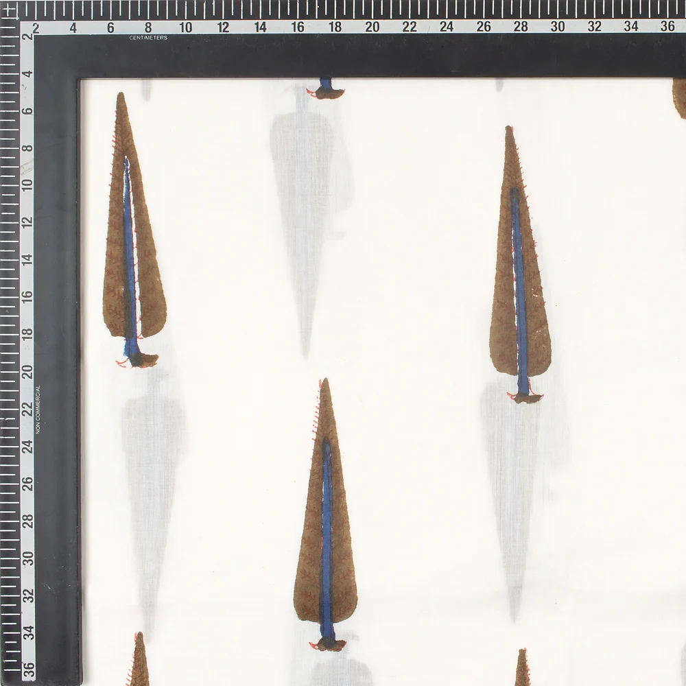 Indian Hand Block Printed Cotton Fabric - Image 5
