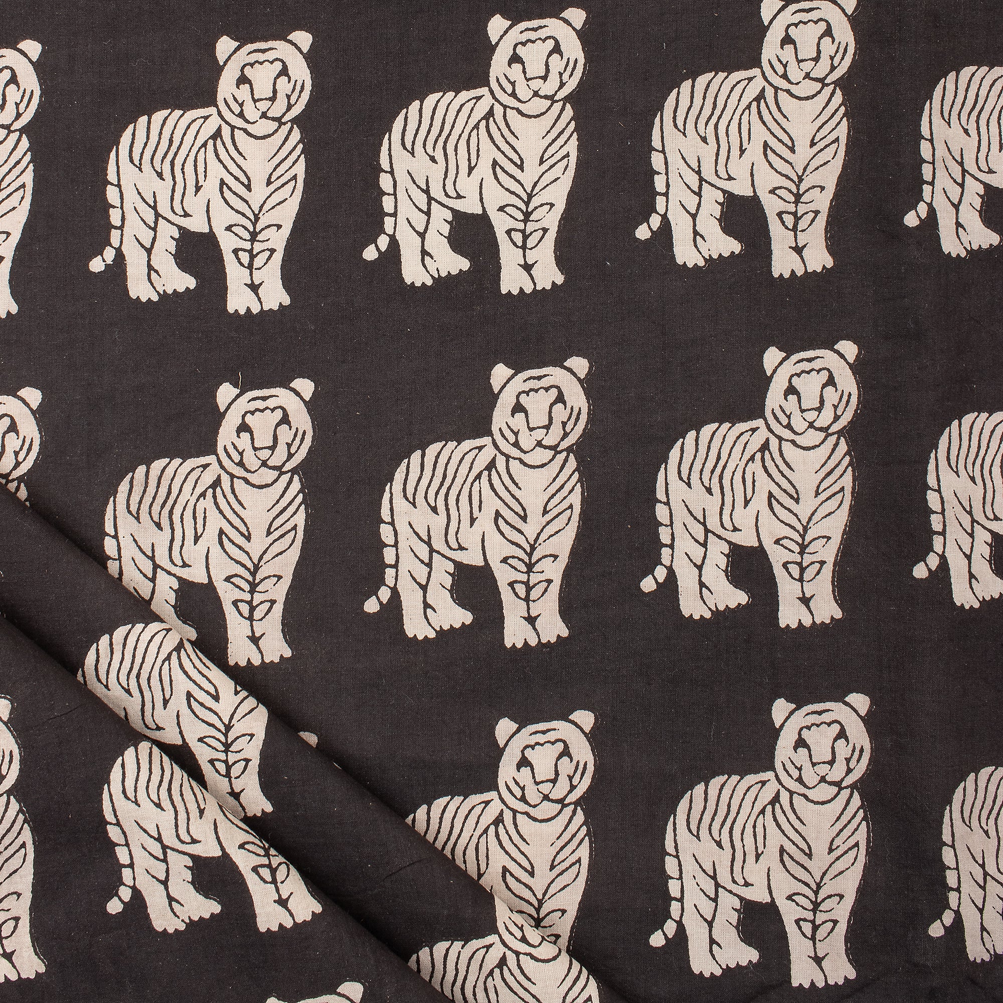 Indian Hand Block Printed Pure Cotton Bagru Fabric