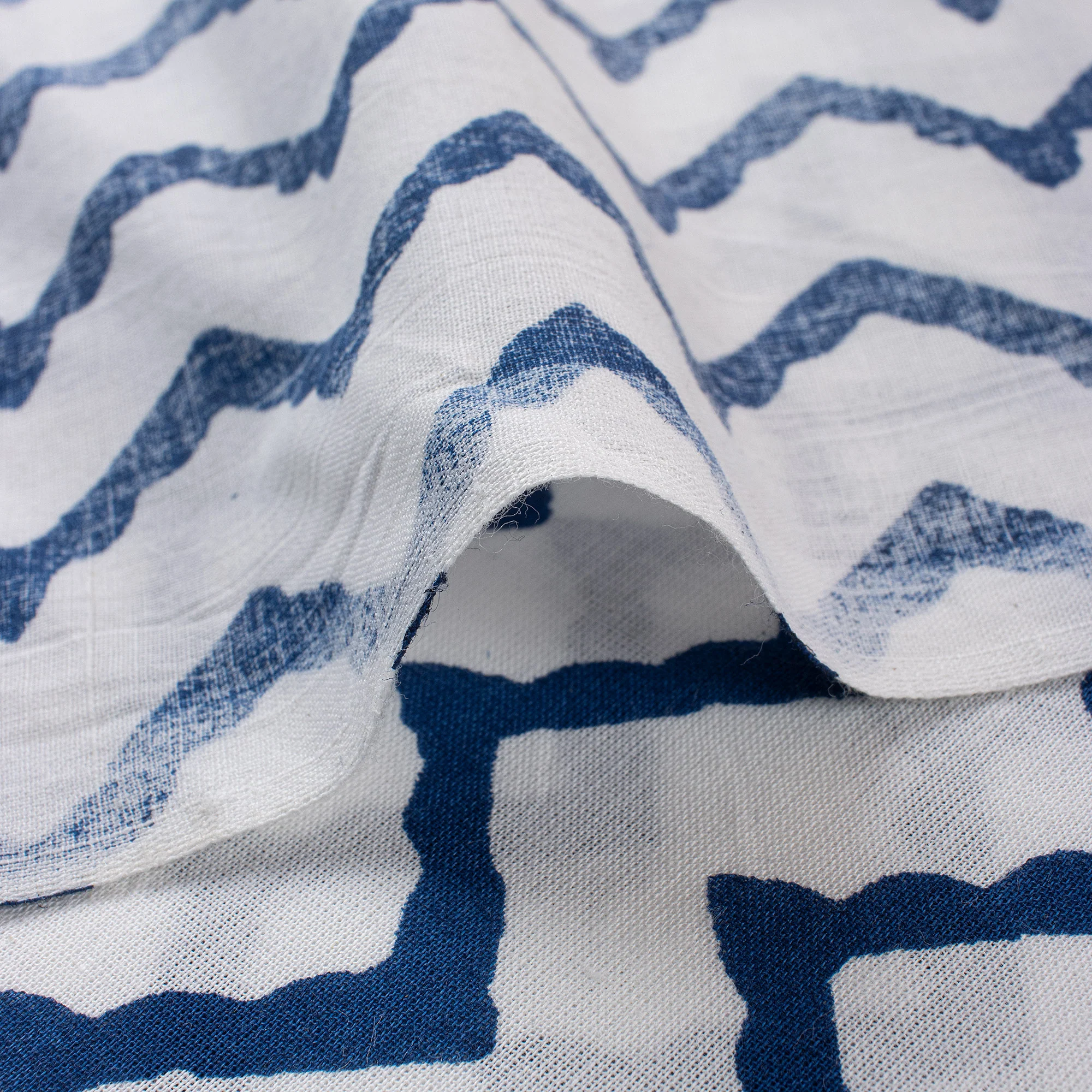 Indian Hand Block Printed Cotton Fabric - Image 3