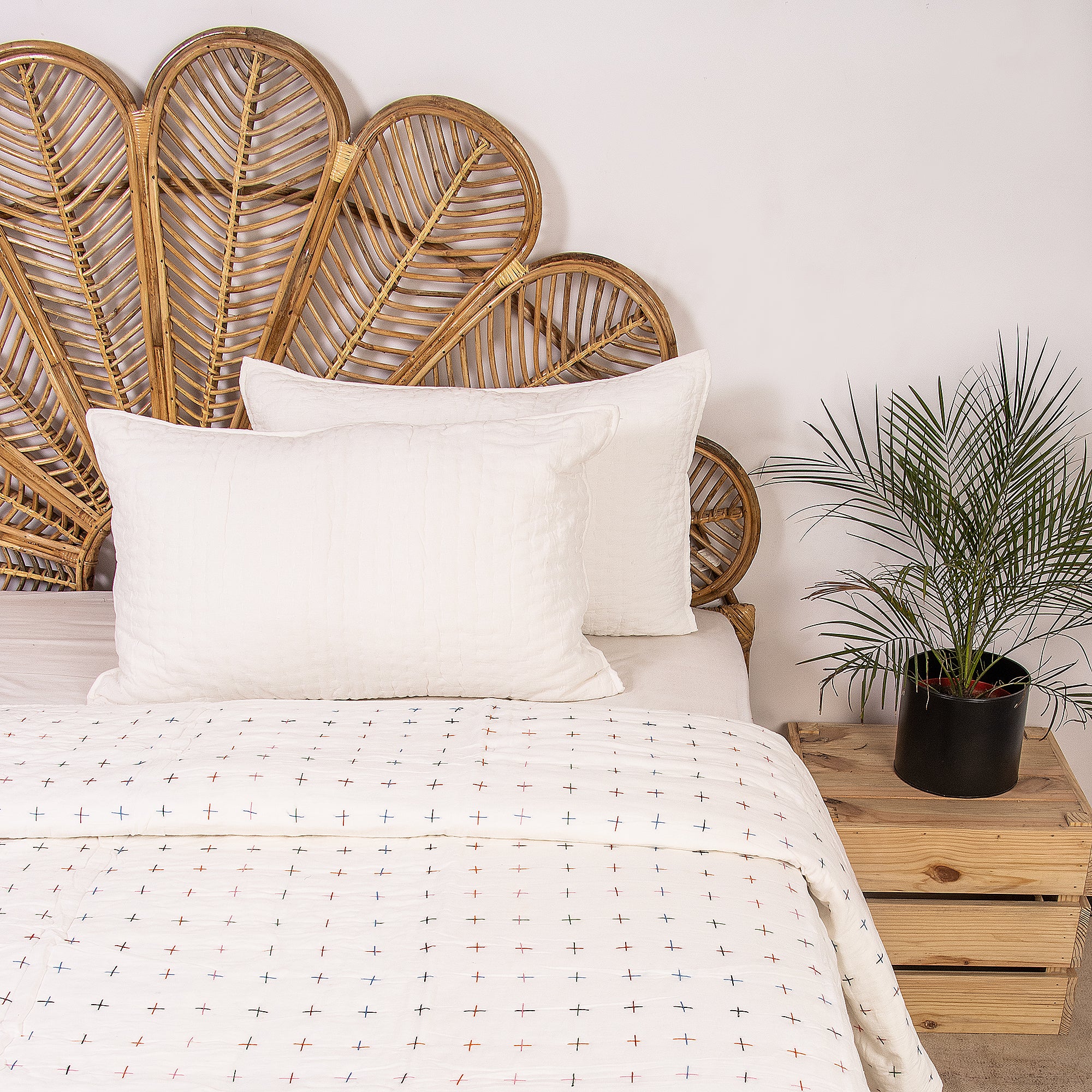Indian Handmade Kantha Stitched Quilt Blanket - Image 6