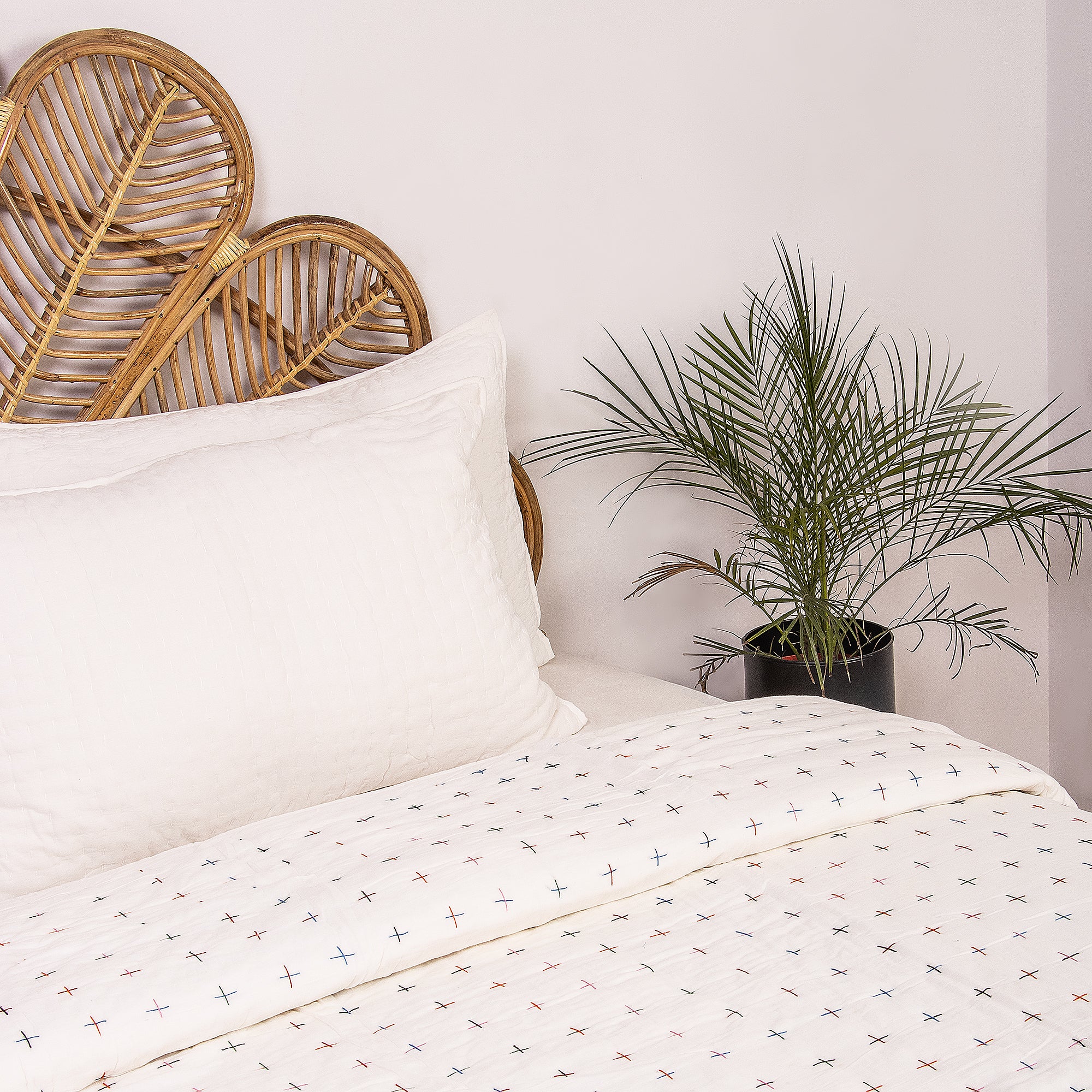 Indian Handmade Kantha Stitched Quilt Blanket - Image 9