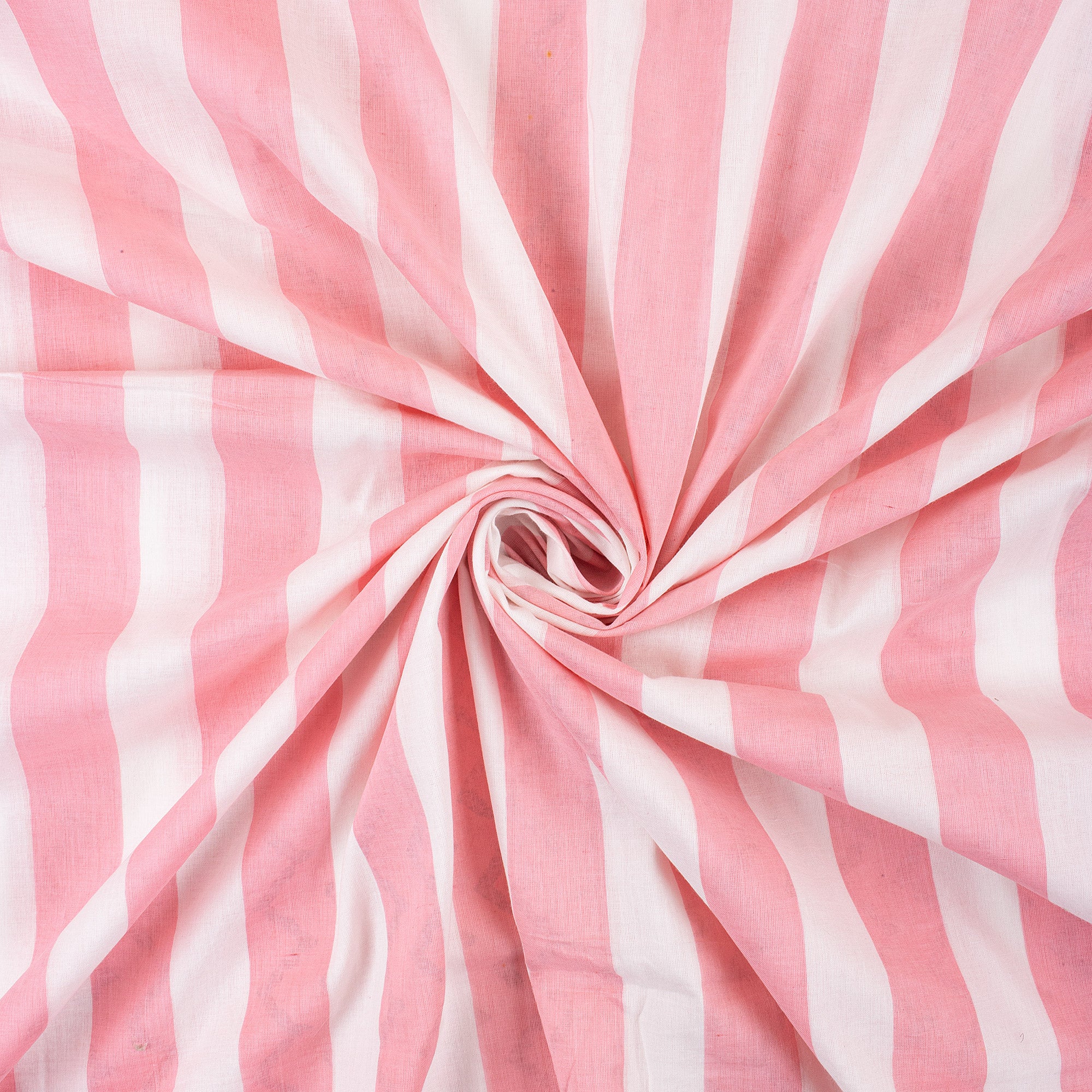 Indian Stripe Hand Block Printed Running Fabric - Image 4