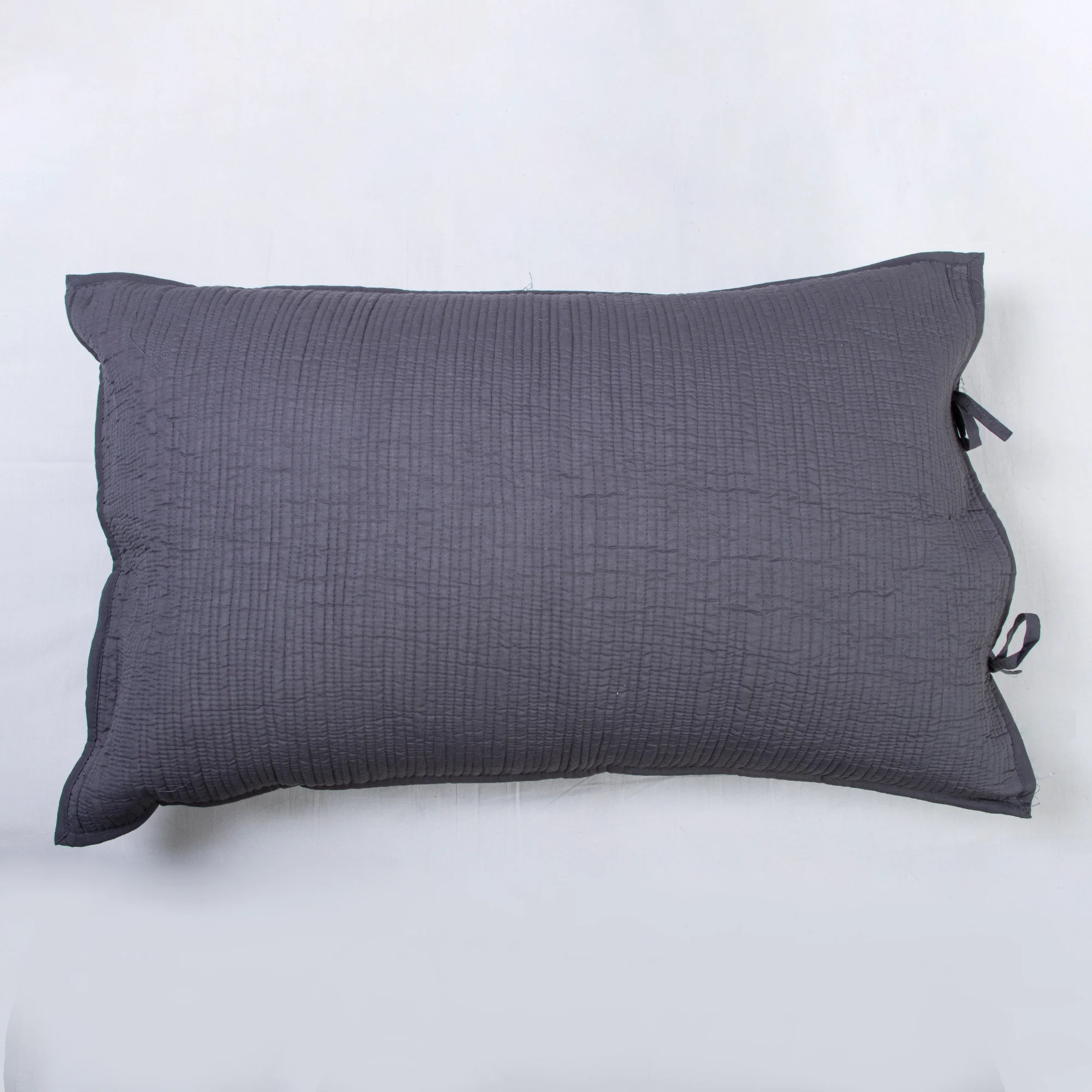 Grey Luxury Pure Solid Machine Cotton Quilt - Image 4