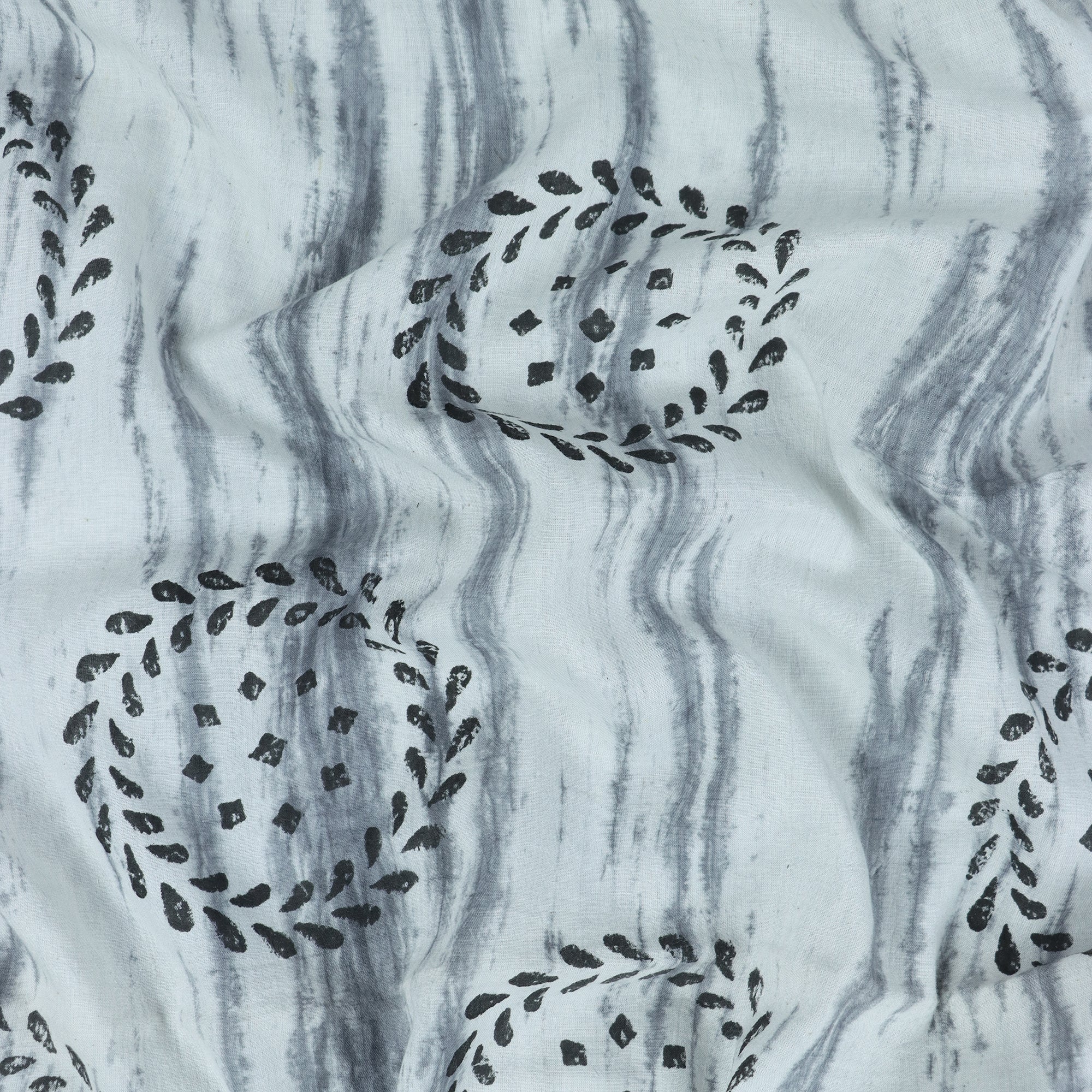 Indian Rangoli Hand Block Print Cotton Kashish Fabric - Image 4