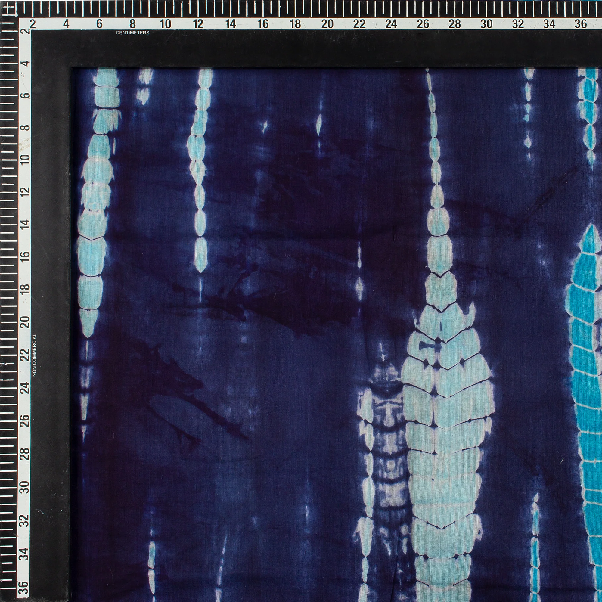Indian Shibori Tie Dye Blue Fabric for Kurti - Image 2