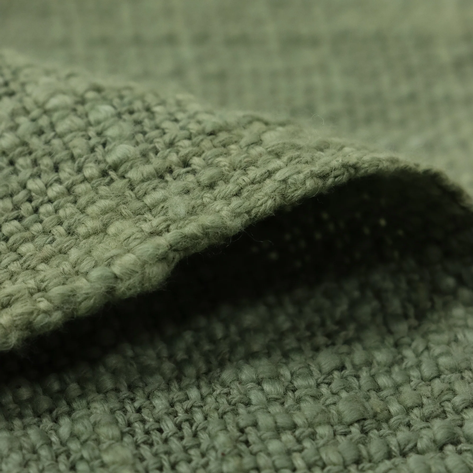 Indian Solid Green Handcrafted Pure Cotton Throw Blanket for Travelling - Image 3