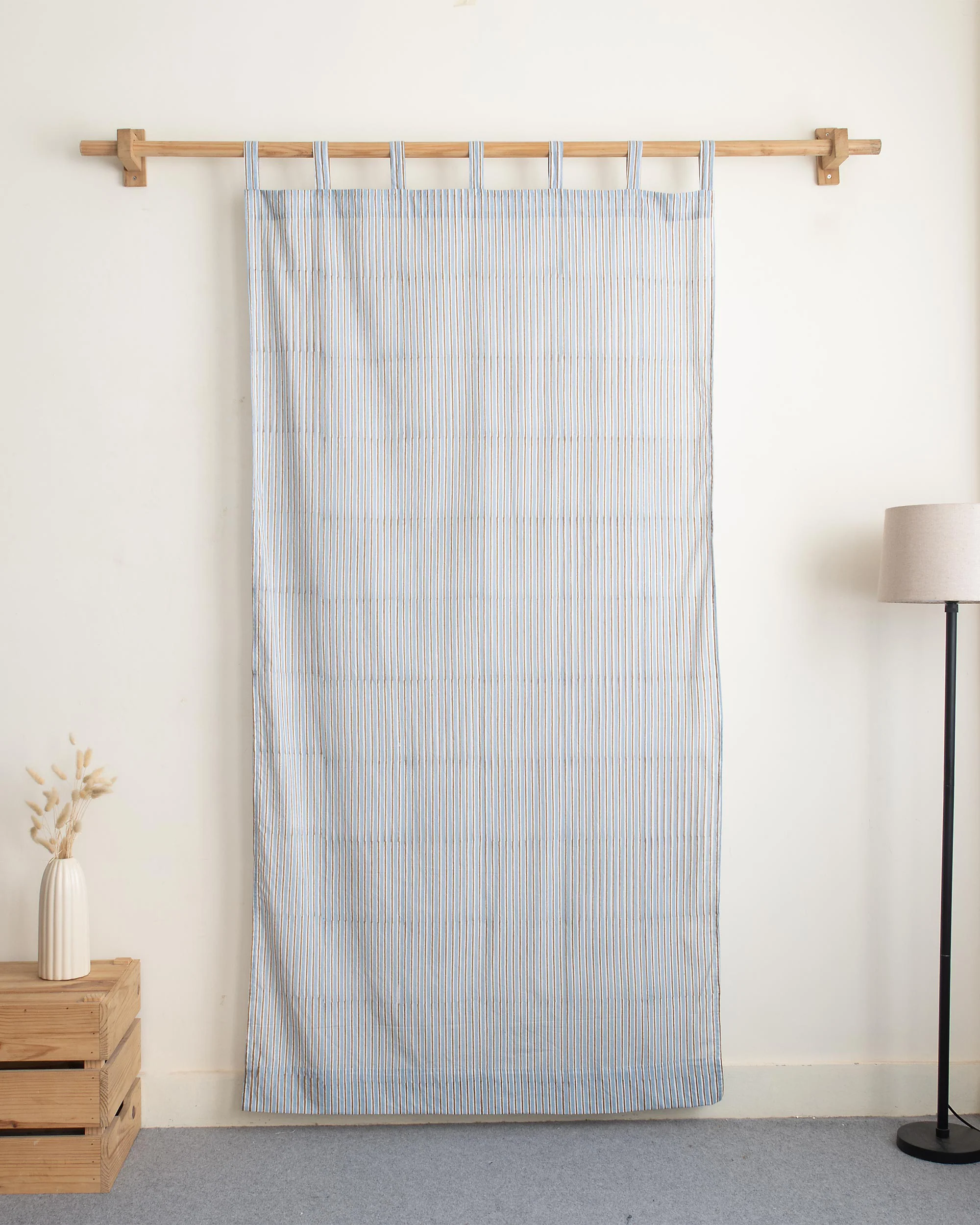 Stripe Block Printed Pure Cotton for Home Decor - Image 5