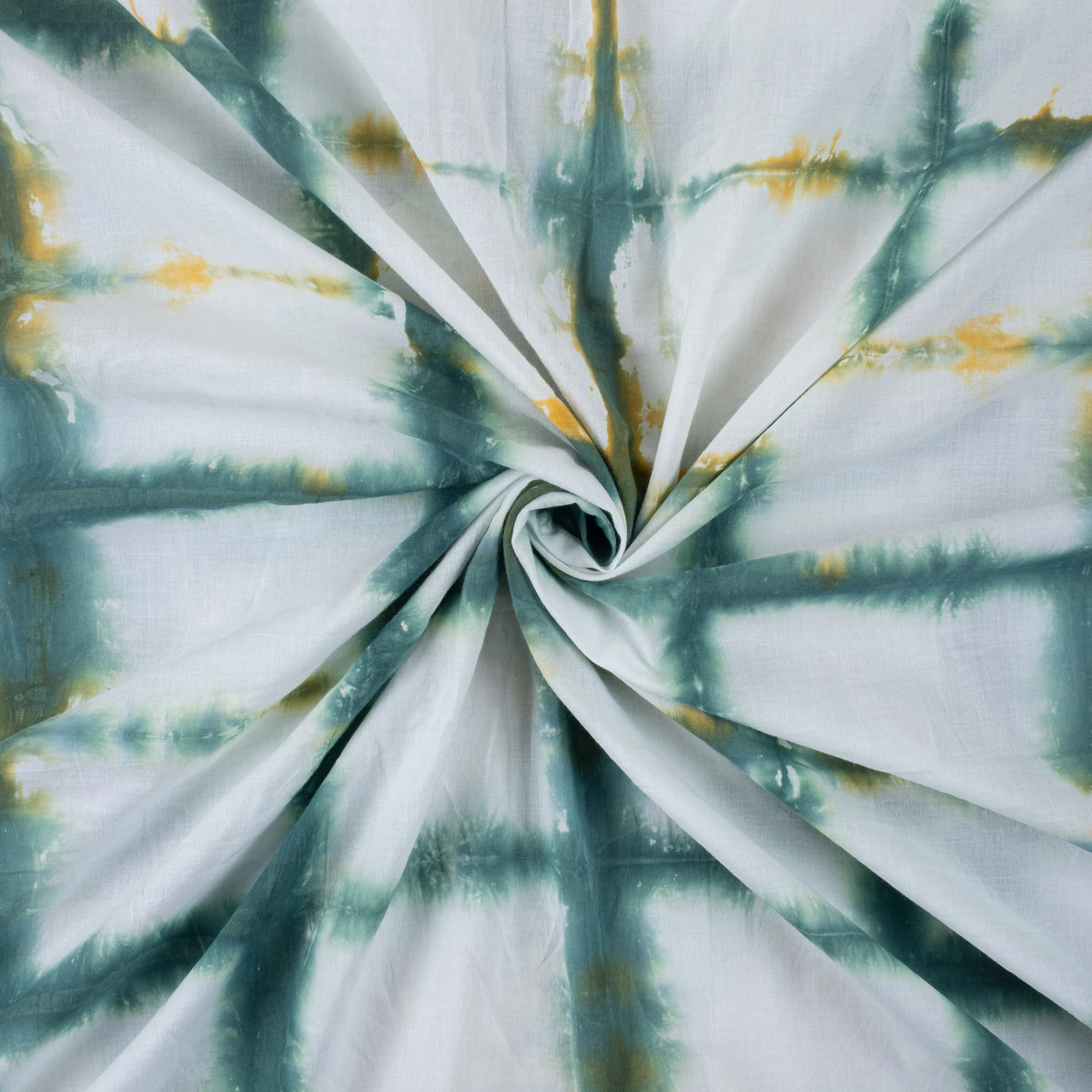 Indian Tie Dye Handmade Check Design Sewing Fabrics - Image 5