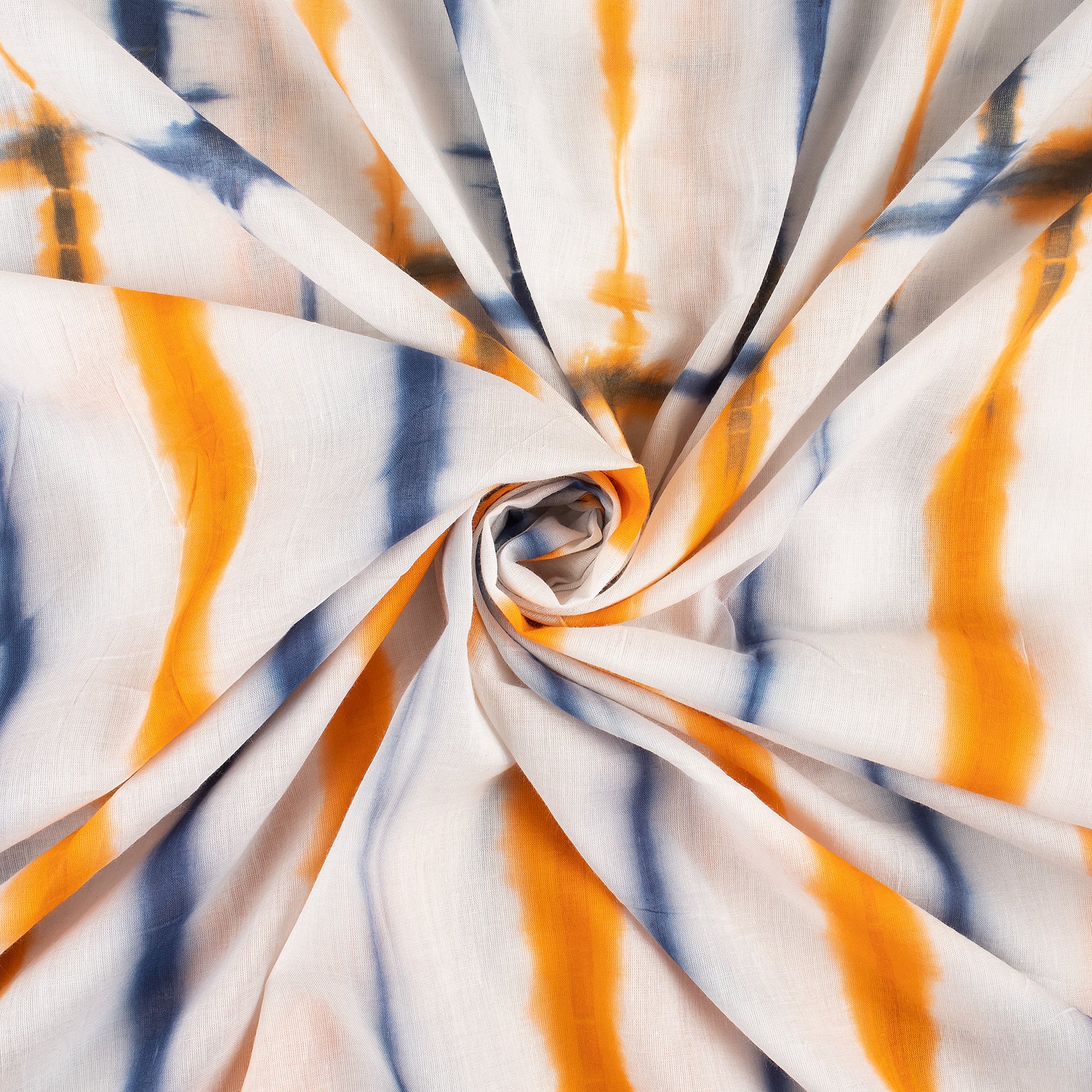 Indian Tie Dye Organic Cotton Multicolor Fabric for Dress - Image 3