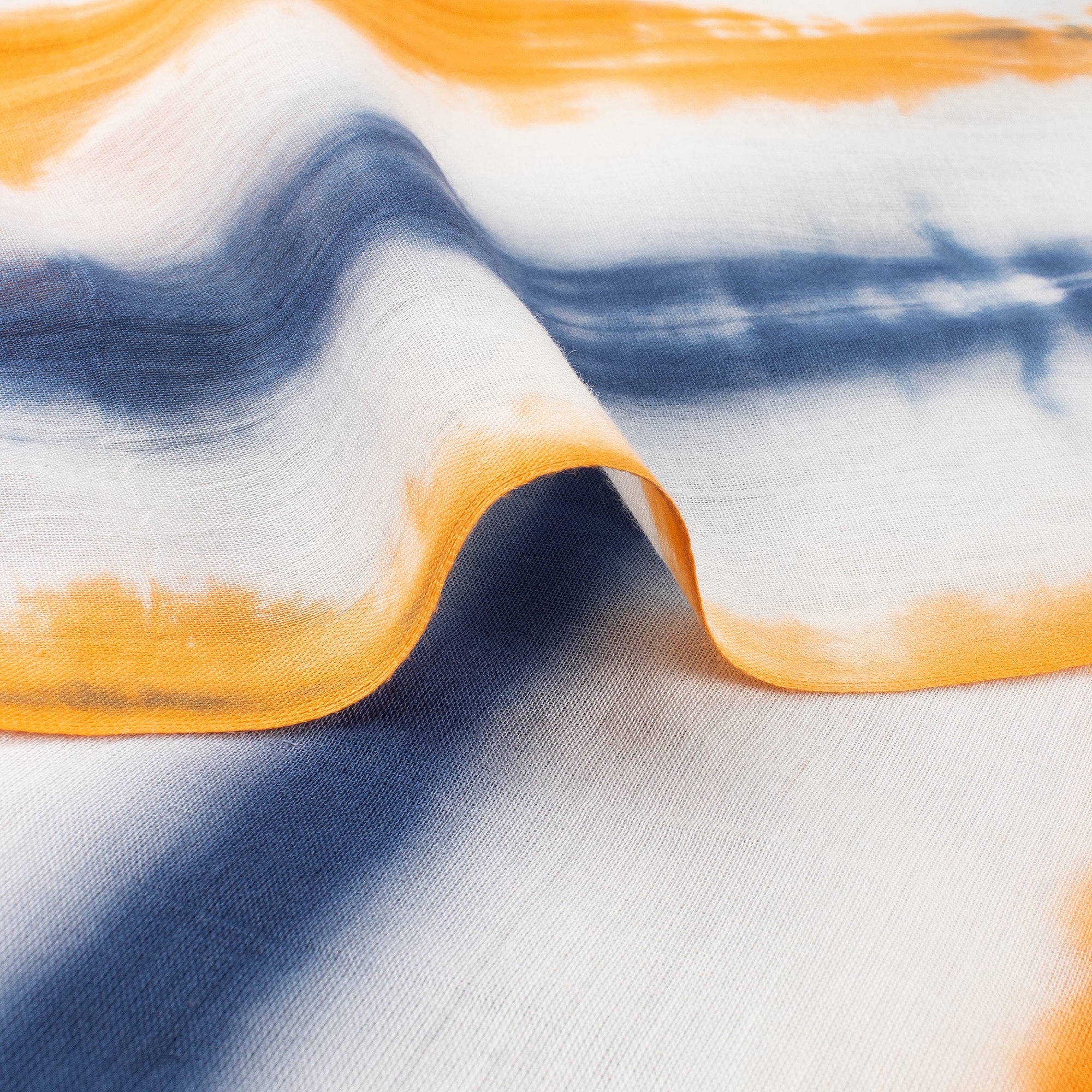 Indian Tie Dye Organic Cotton Multicolor Fabric for Dress - Image 4