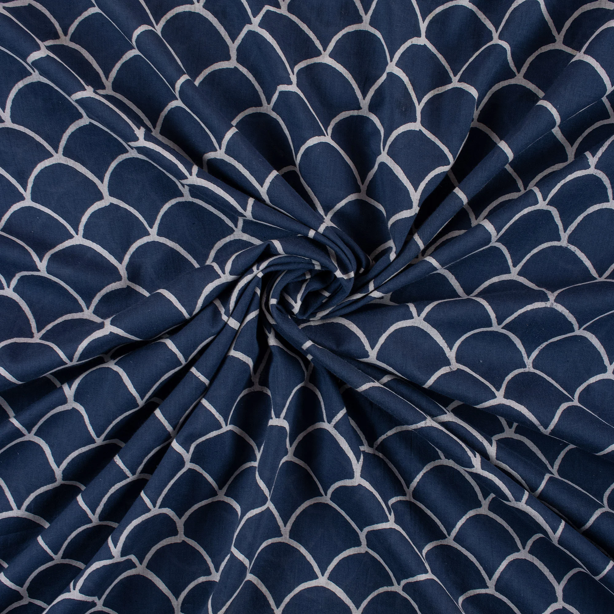 Premium Quality Indigo Blue Handmade Vegetable Dyed Fabric - Image 2