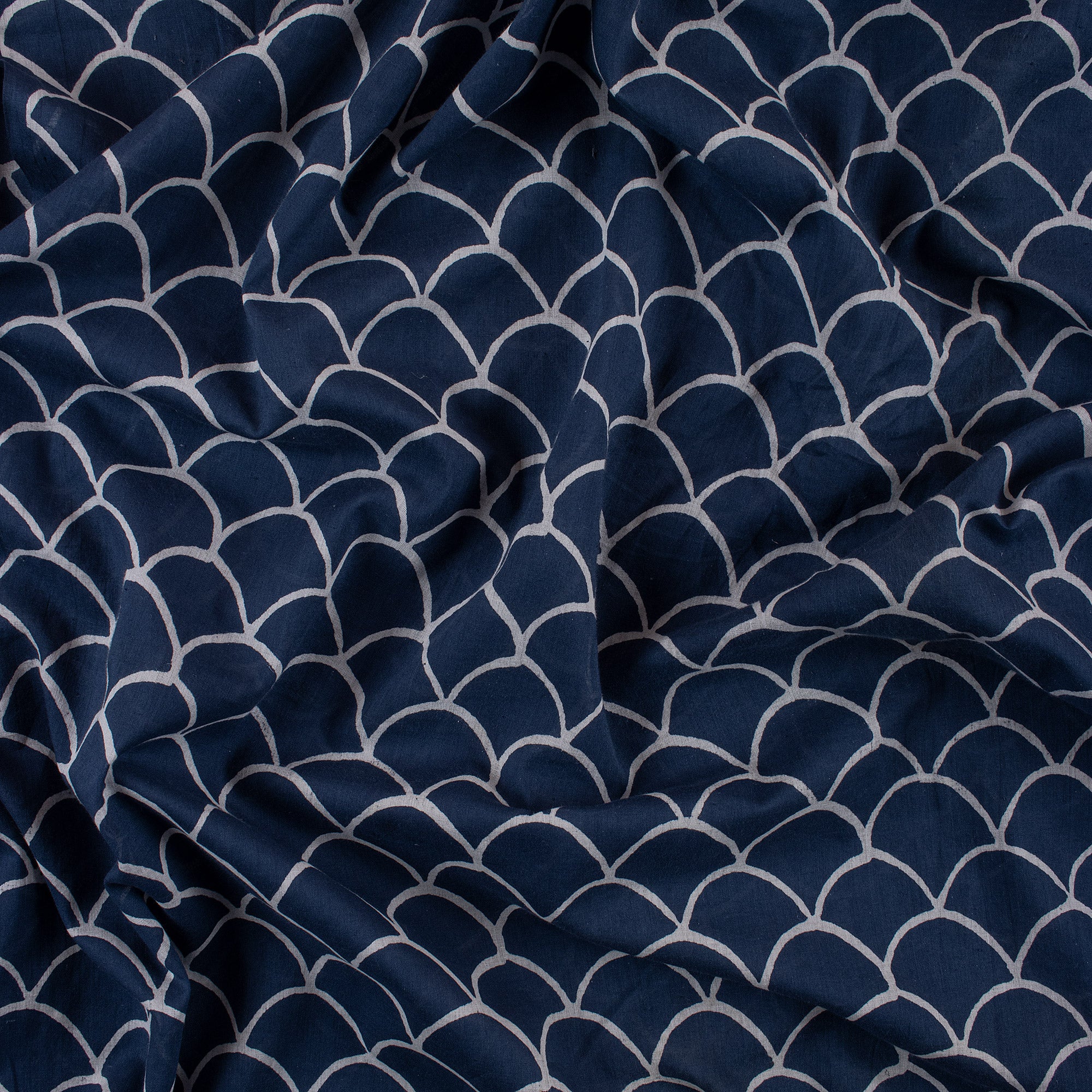 Premium Quality Indigo Blue Handmade Vegetable Dyed Fabric - Image 3