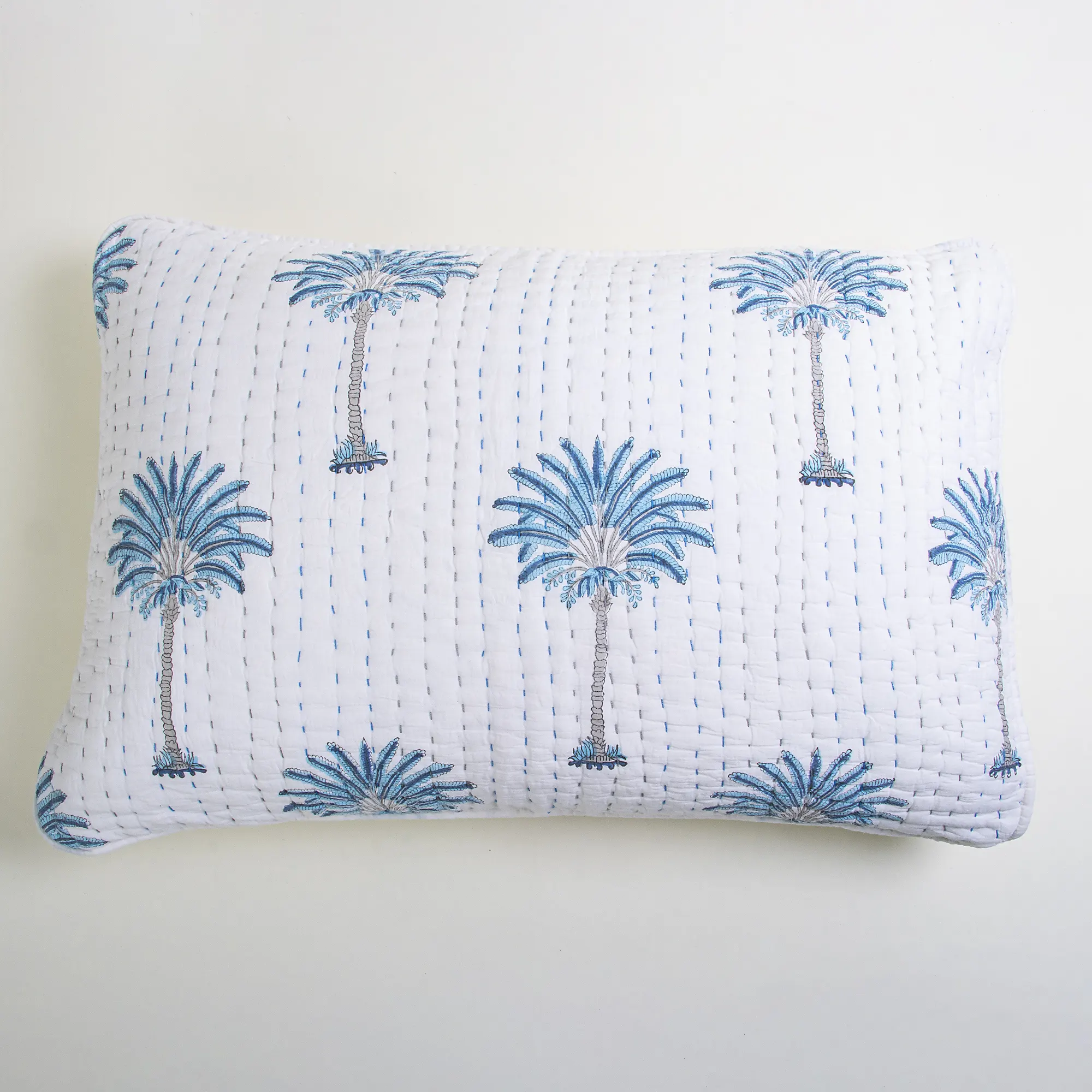 Home Decor Kantha Quilted Cotton Pillowcase - Image 4