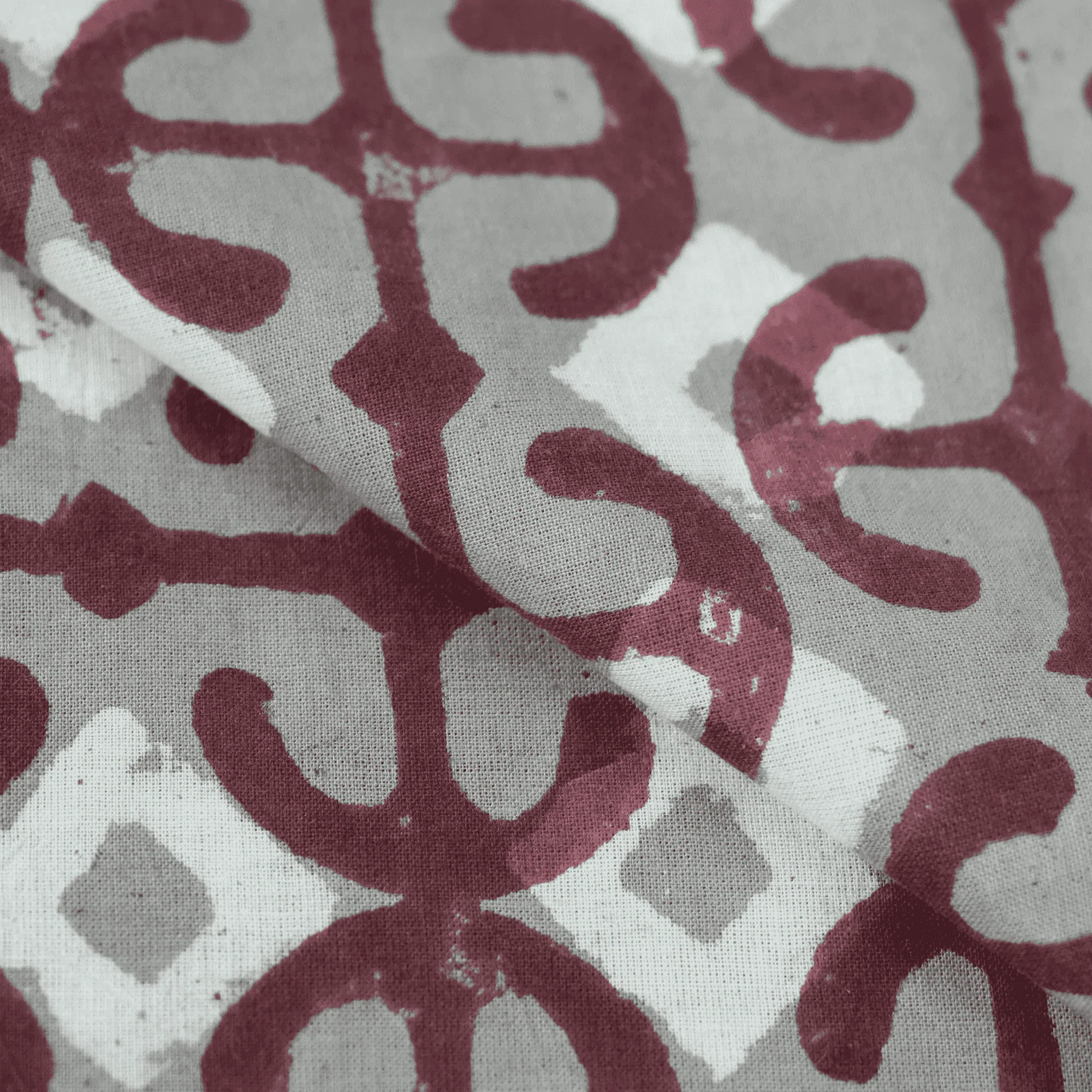 Geometrical Block Print Kashish Pure Cotton Fabric for Home Curtains - Image 3