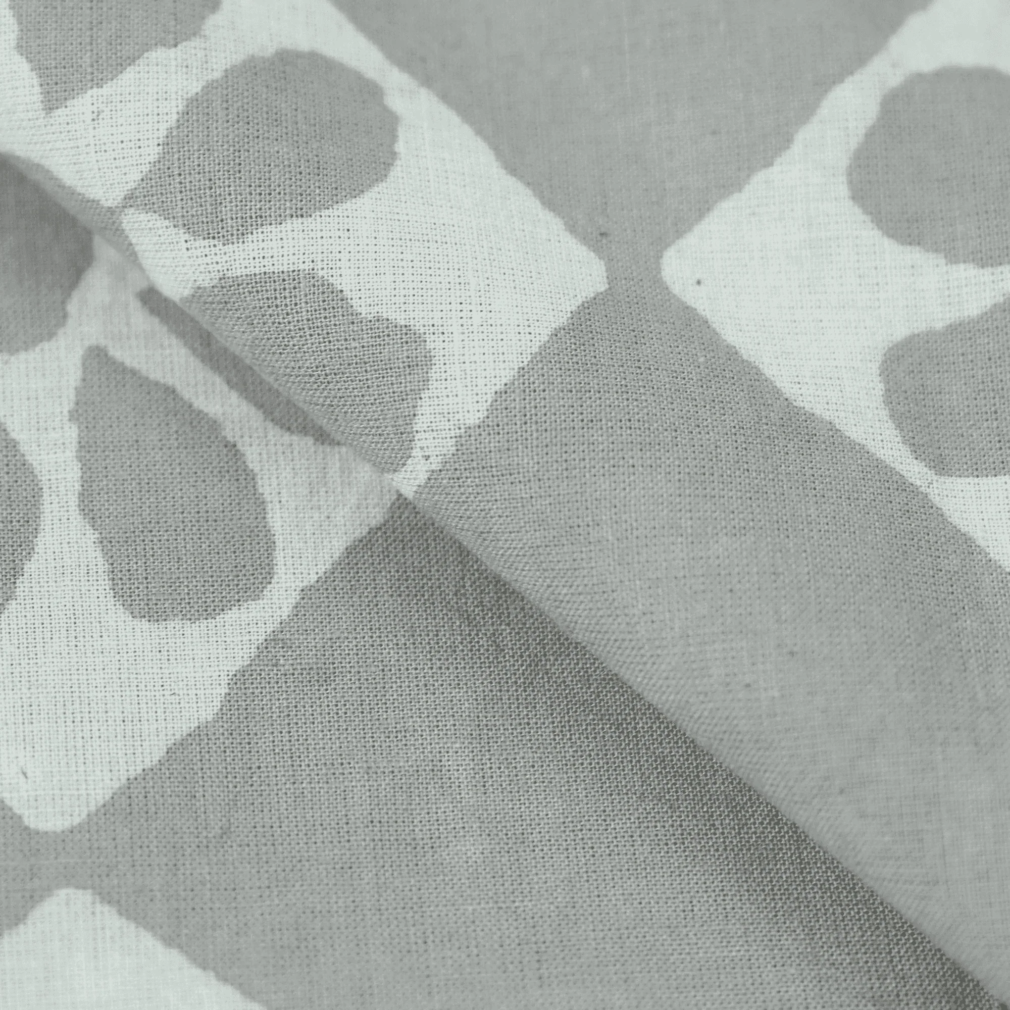 Modern Block Printed Handmade Floral Pure Cotton Sewing Fabric Cloth - Image 3
