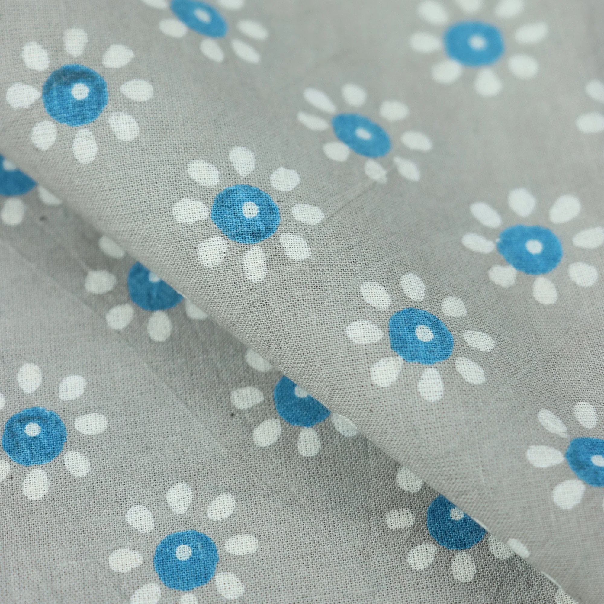 Kashish Floral Hand Block Printed Cotton Fabric - Image 2