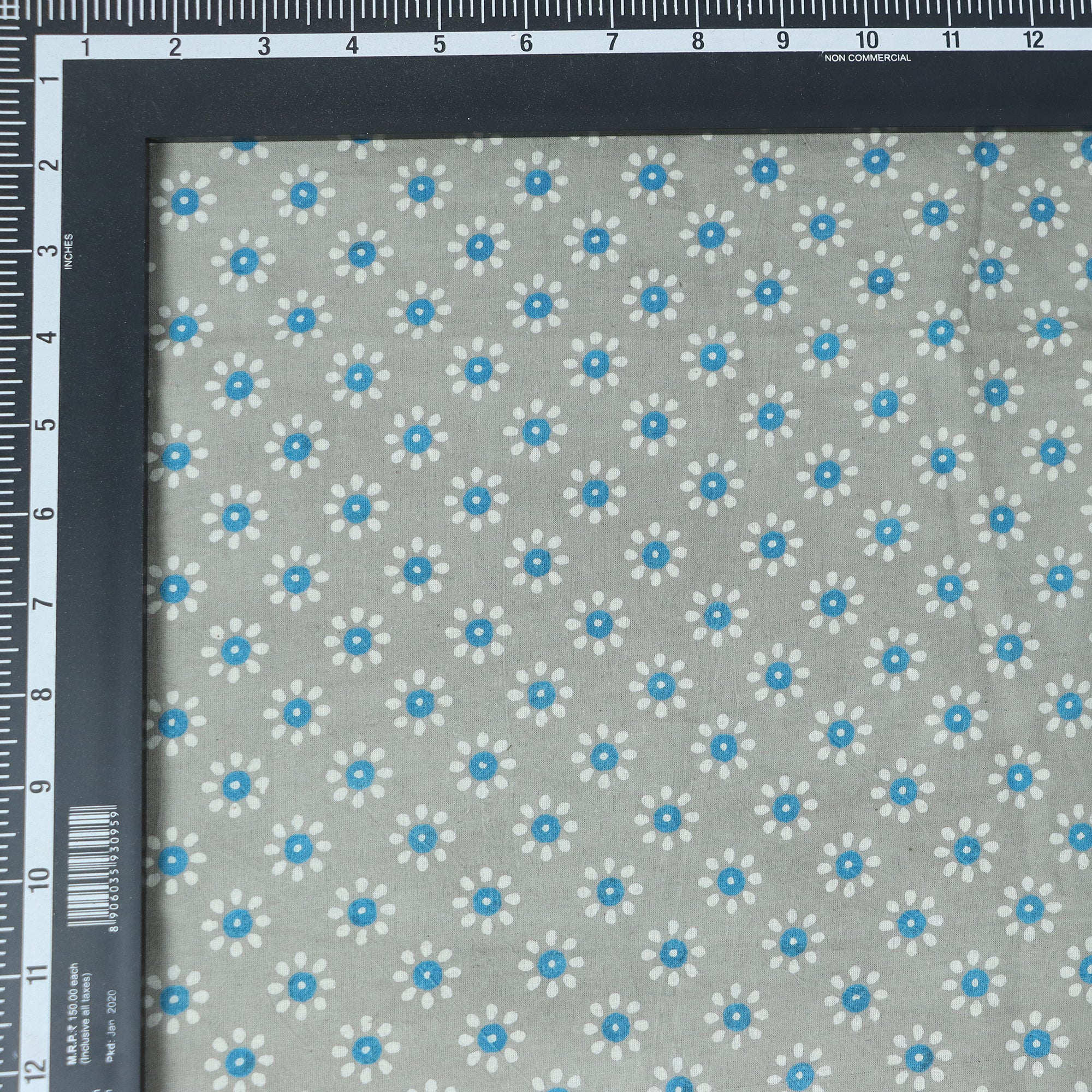 Kashish Floral Hand Block Printed Cotton Fabric - Image 3