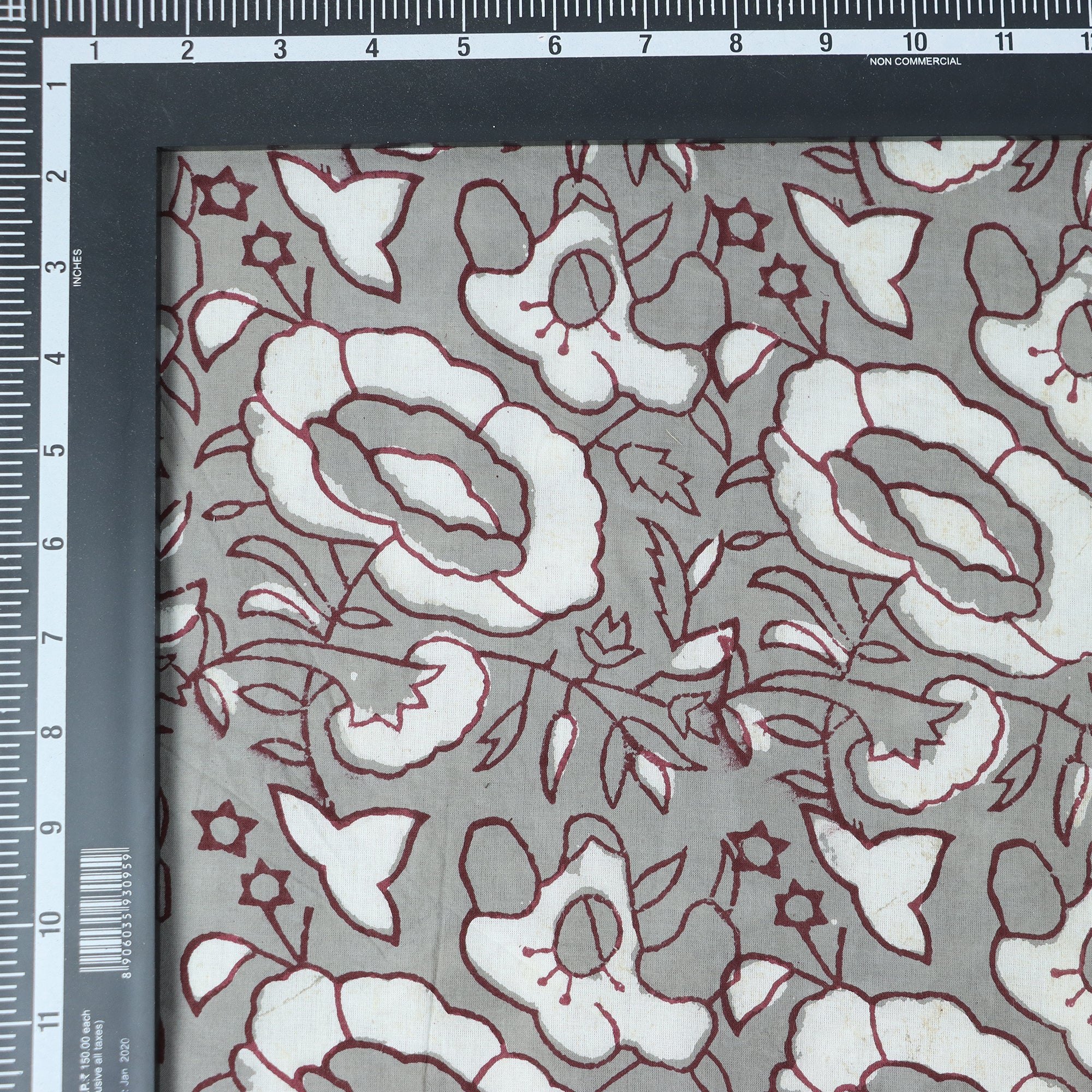 Breathable Indian Kashish Hand Block Print Floral Women's Clothing Fabric - Image 5