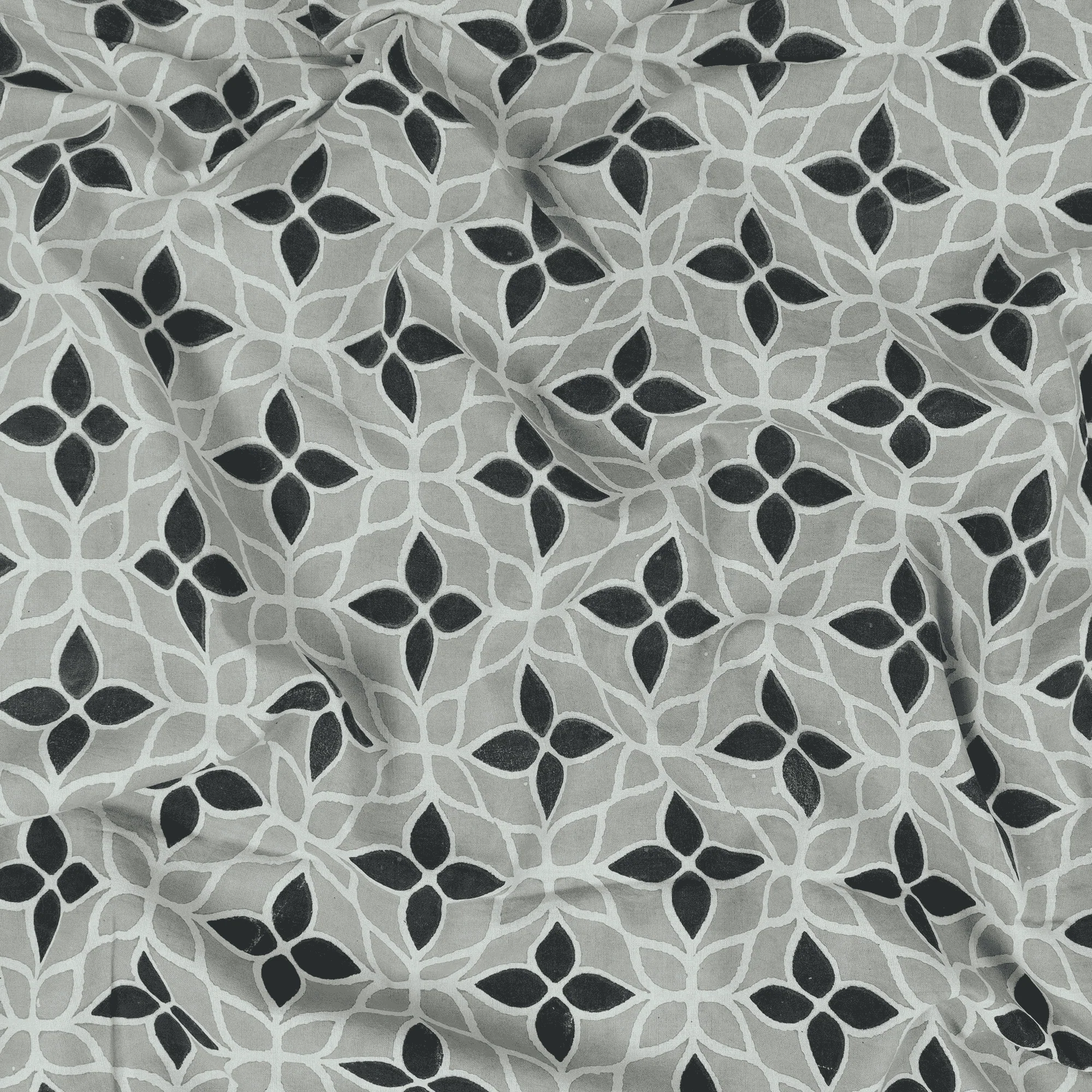 Floral Indian Hand Blocked Pure Cotton Kashish Pure Cotton Dress Fabric - Image 5