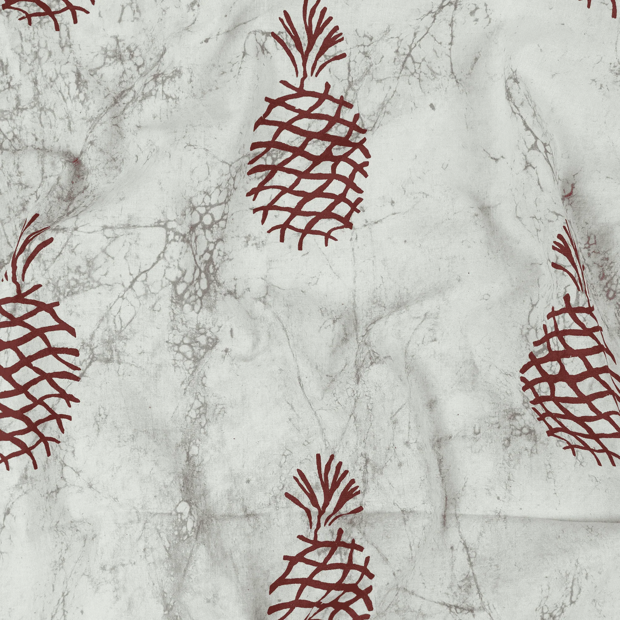 Luxurious Print Indian Hand Block Pure Cotton Kashish Fabric For Napkin - Image 3