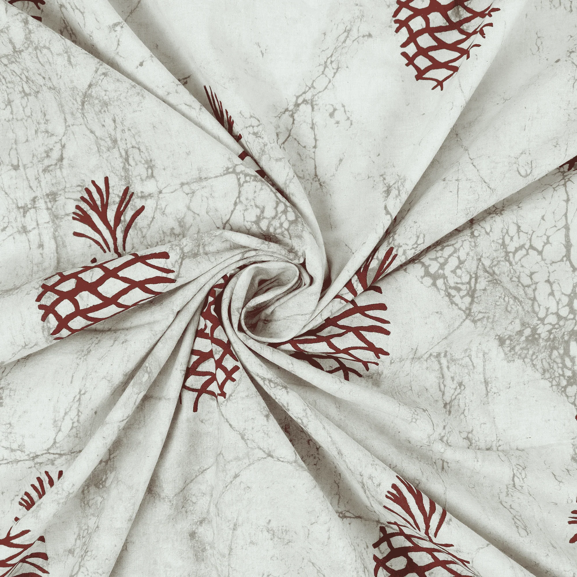 Luxurious Print Indian Hand Block Pure Cotton Kashish Fabric For Napkin - Image 5