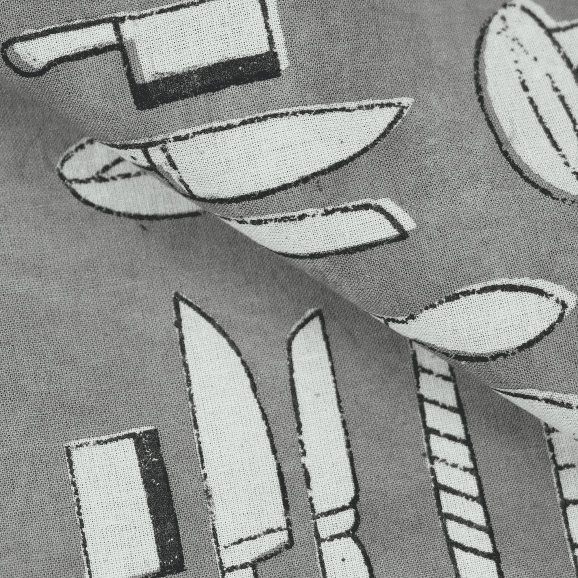 Light weighted Hand Blocked Indian Pure Cotton Kashish Print Textile Fabric - Image 3