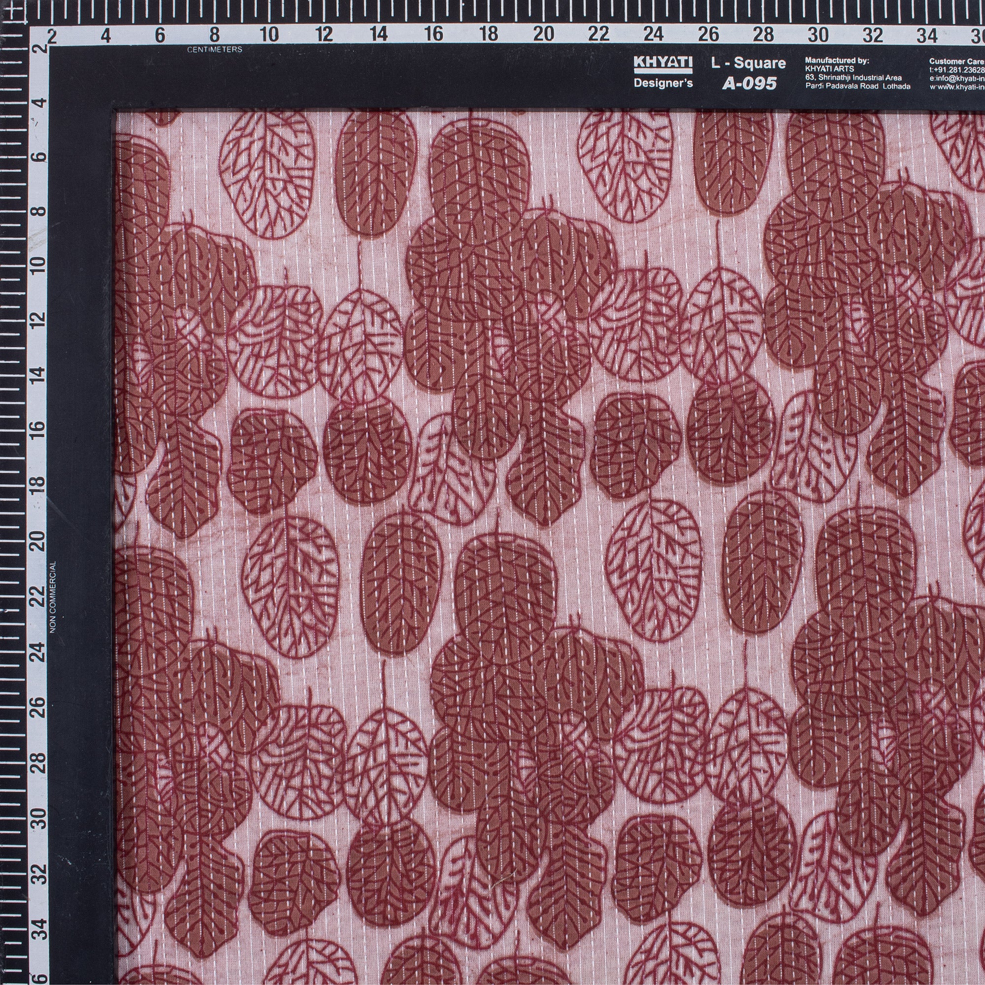 Handblocked Eco Friendly Cotton Kantha Fabric Yard - Image 5