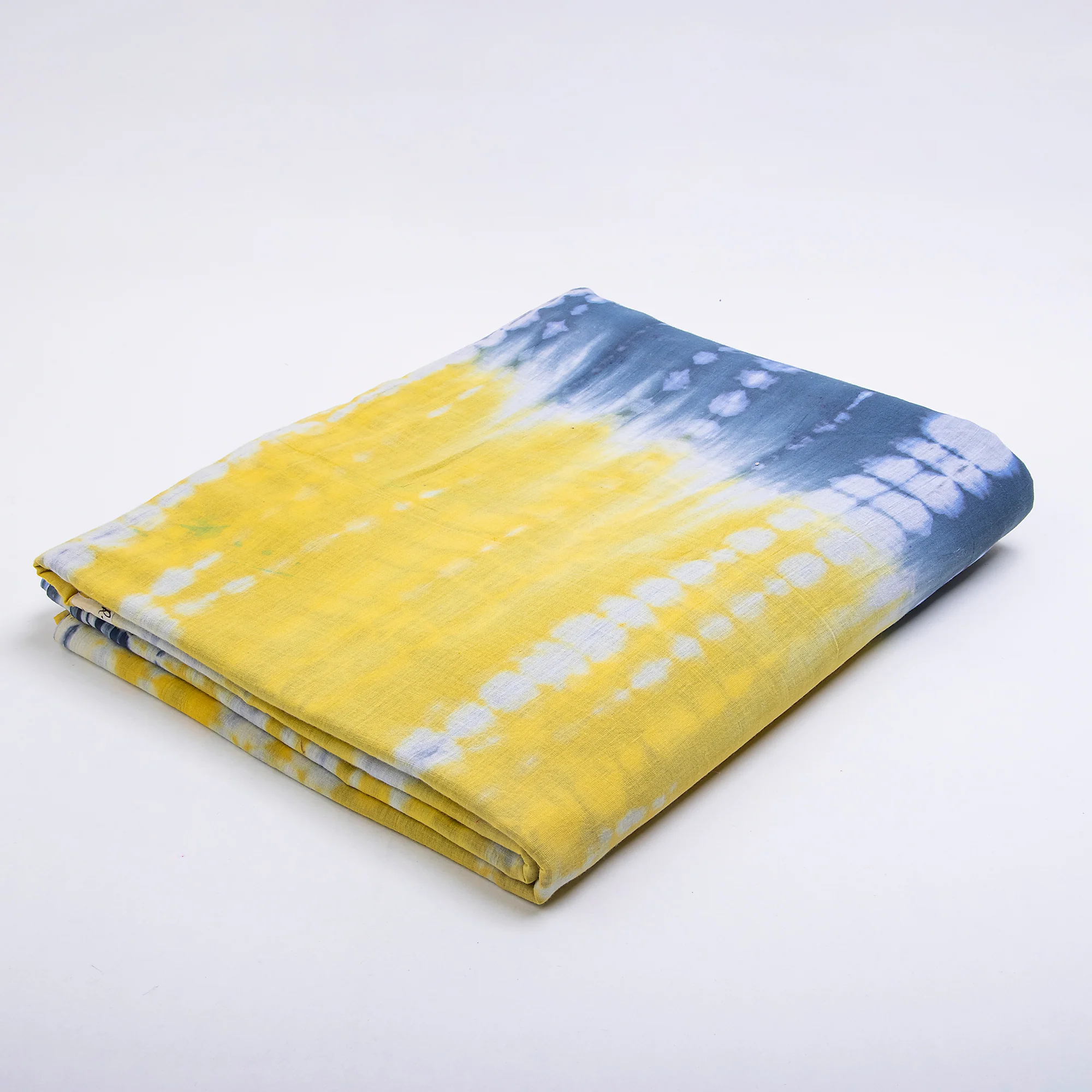 Yellow Indian Mud Resist Cotton Running Fabrics - Image 5