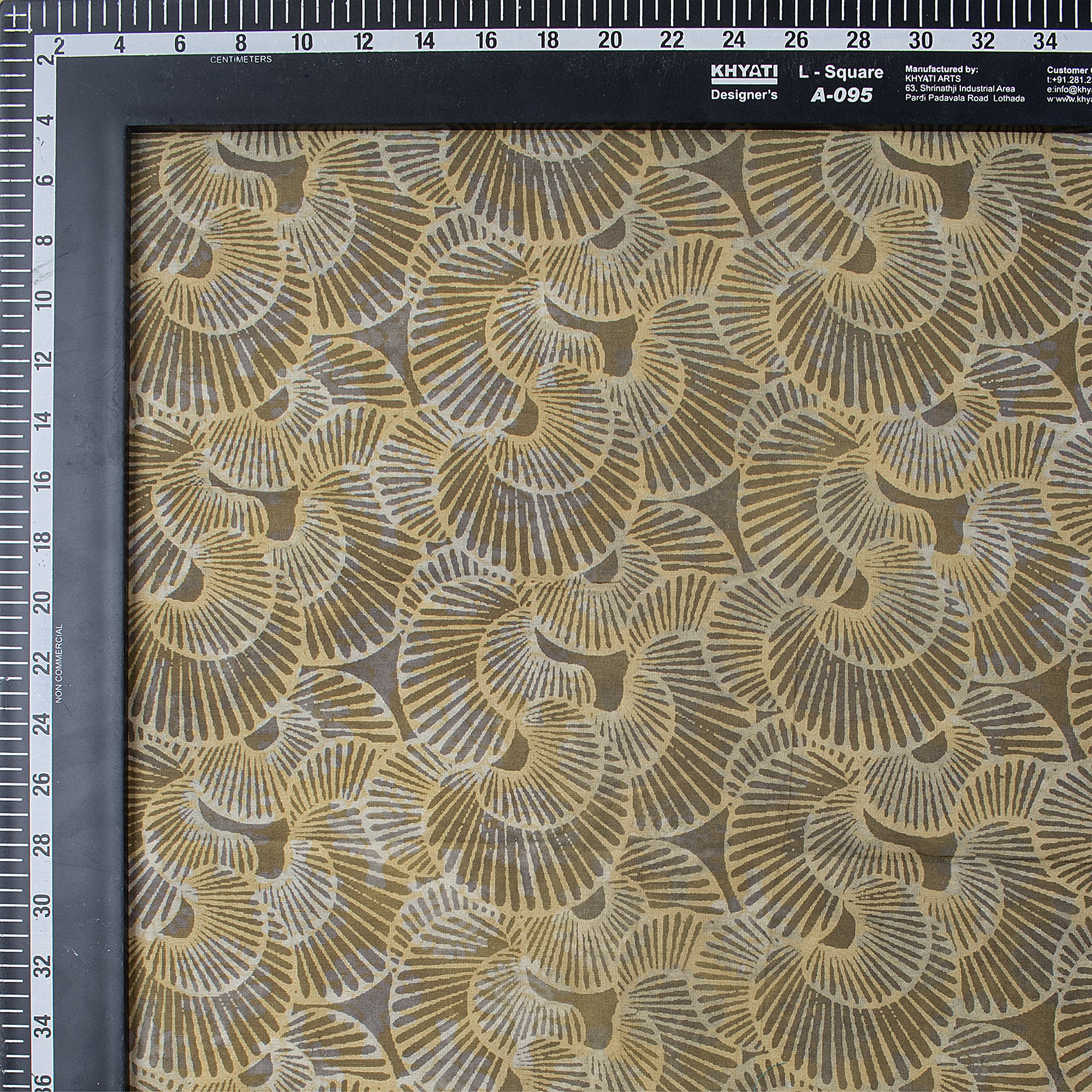 Ligh Weighted Cotton Hand Block Print Dabu Fabric - Image 3