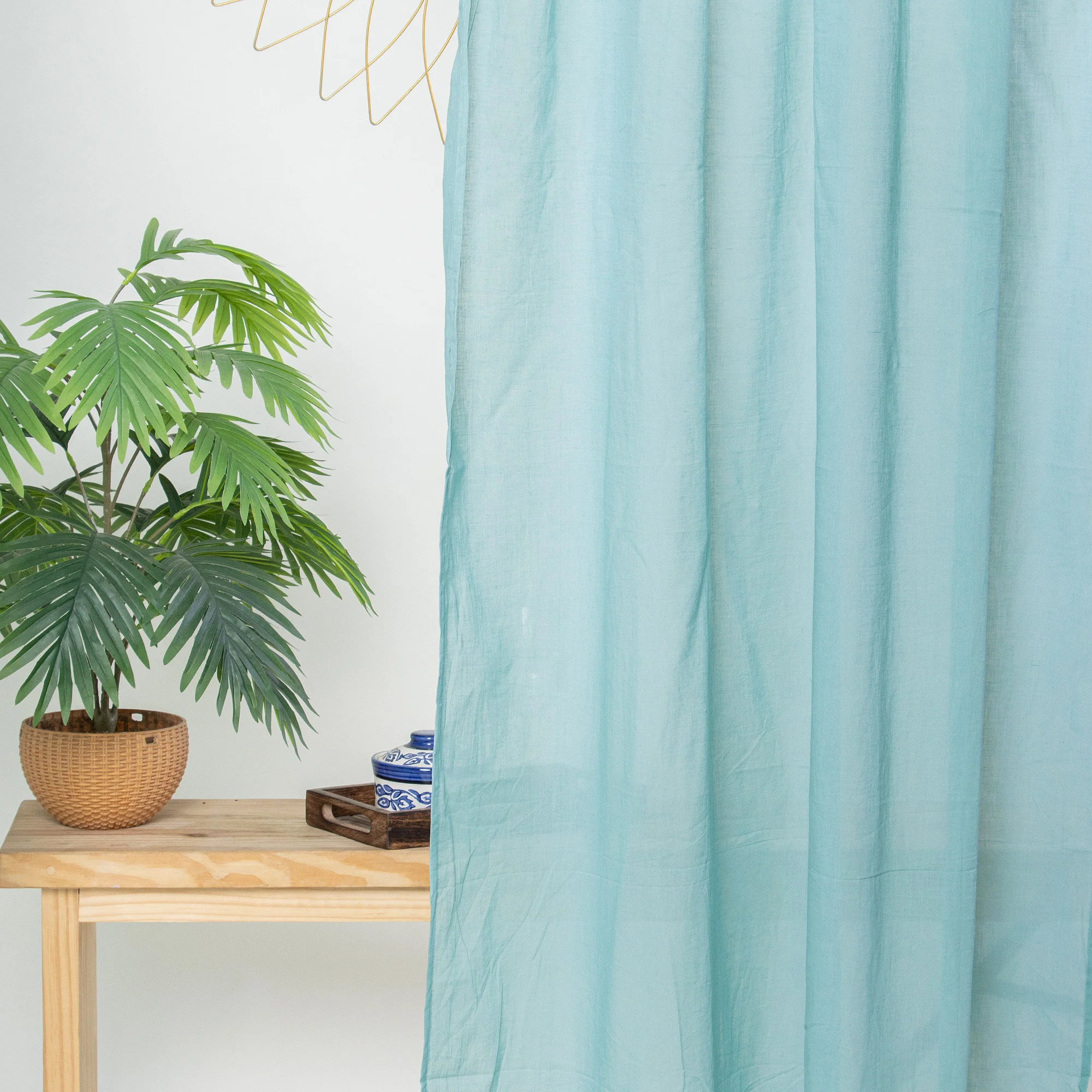 Handmade Cotton Curtains For Door - Image 2