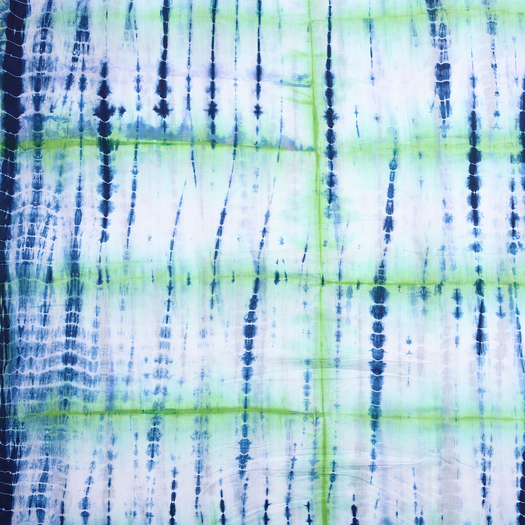 Light Green Tie and Dye Shibori Fabric - Image 2