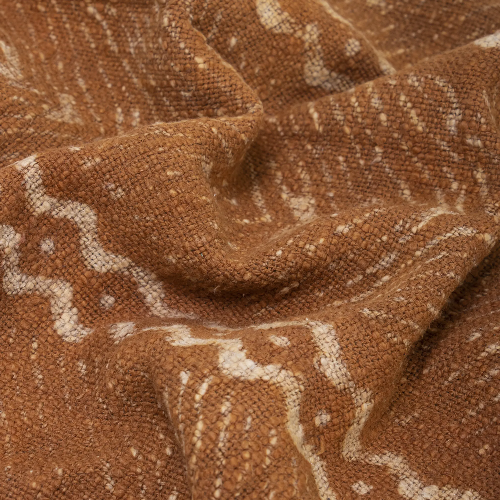 Stunning Brown Hand Block Printed Cotton Throw Blankets for Travel - Image 6