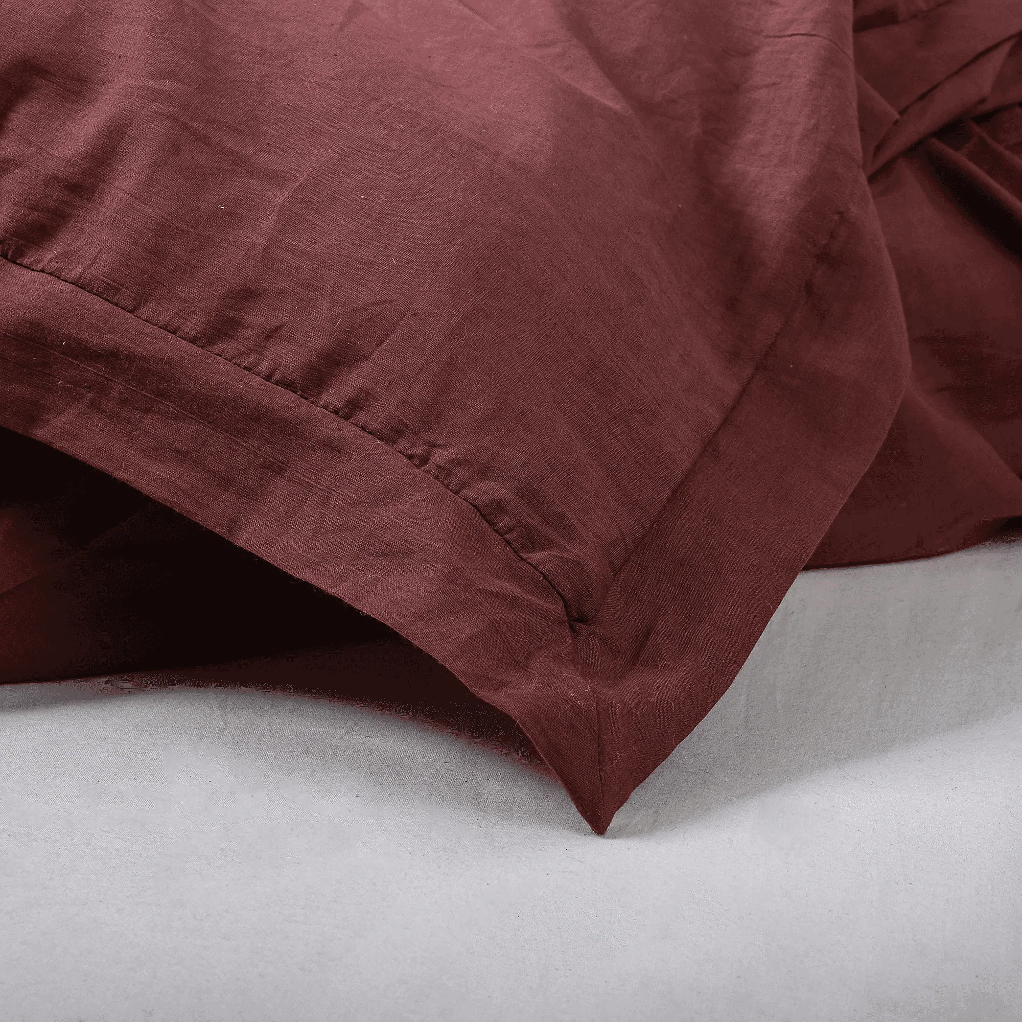 Modern Handmade Indian Solid Cotton Duvet Cover - Image 5